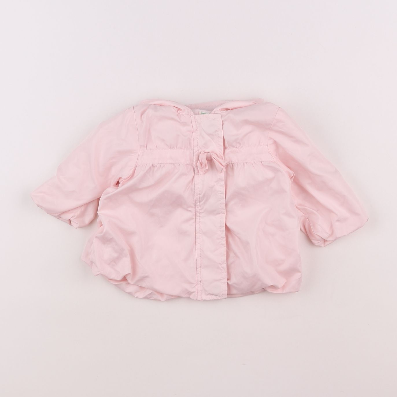 Benetton - imperméable rose - 1/3 mois