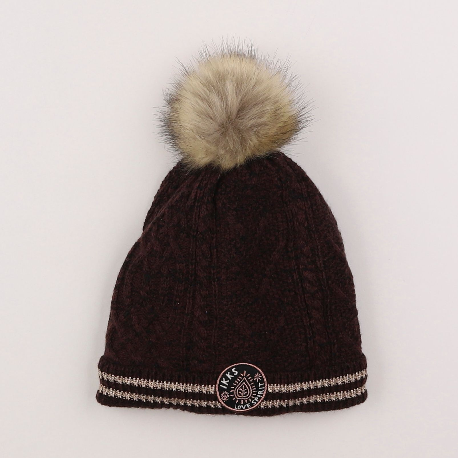 IKKS - bonnet marron - 14 ans