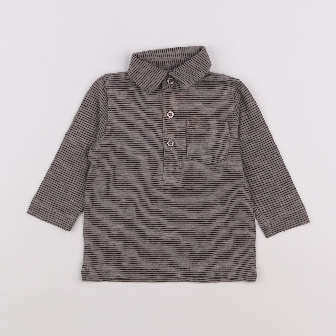 Boutchou - polo gris - 6 mois