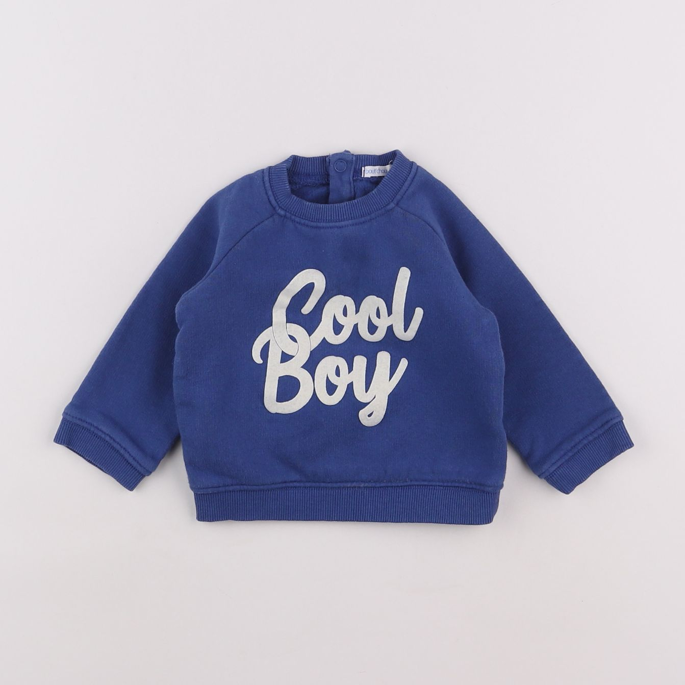 Boutchou - sweat bleu - 9 mois