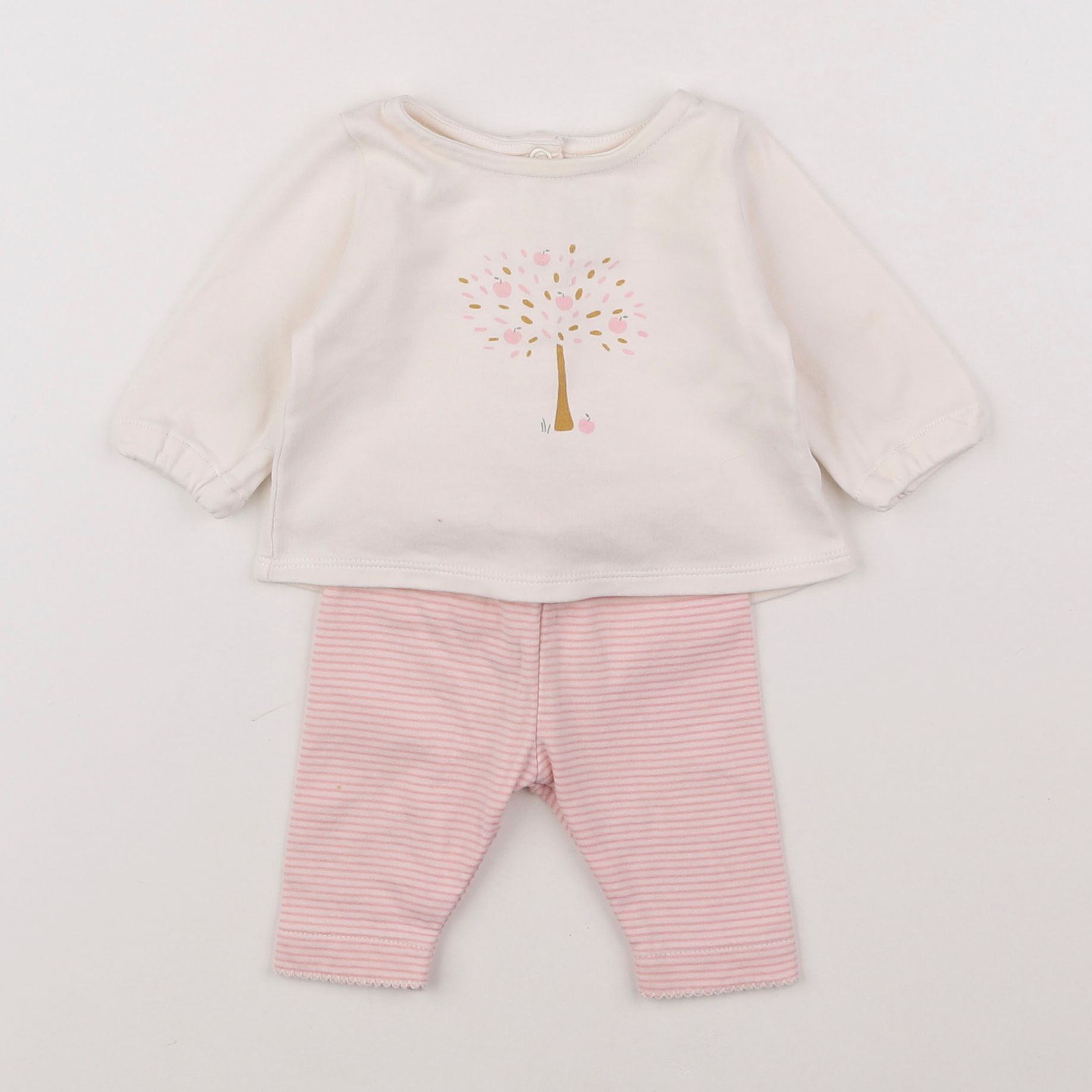 Natalys - ensemble rose - 1 mois