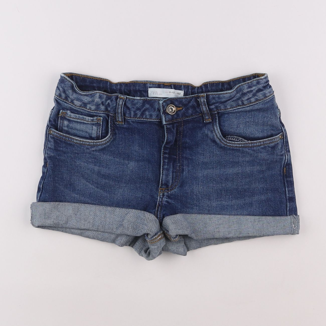 Zara - short bleu - 11/12 ans