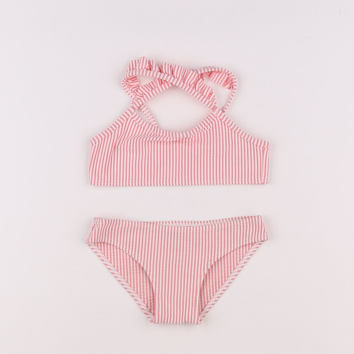 Petit Bateau - maillot de bain blanc, rose - 4 ans