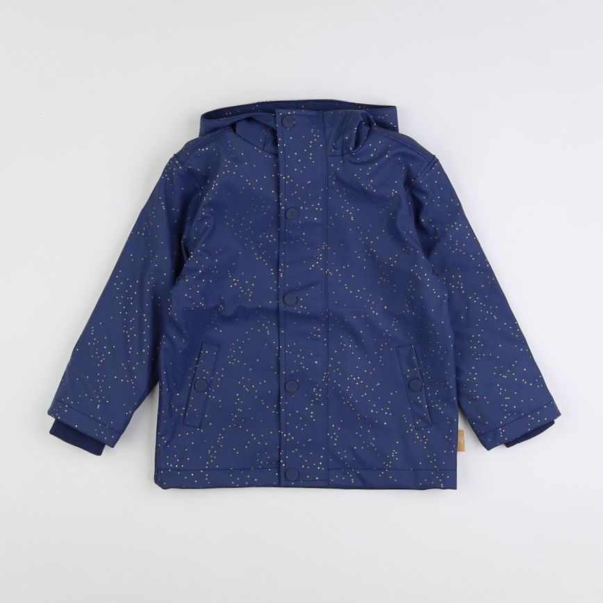 Fresk - imperméable bleu Pois dorés - 12 mois