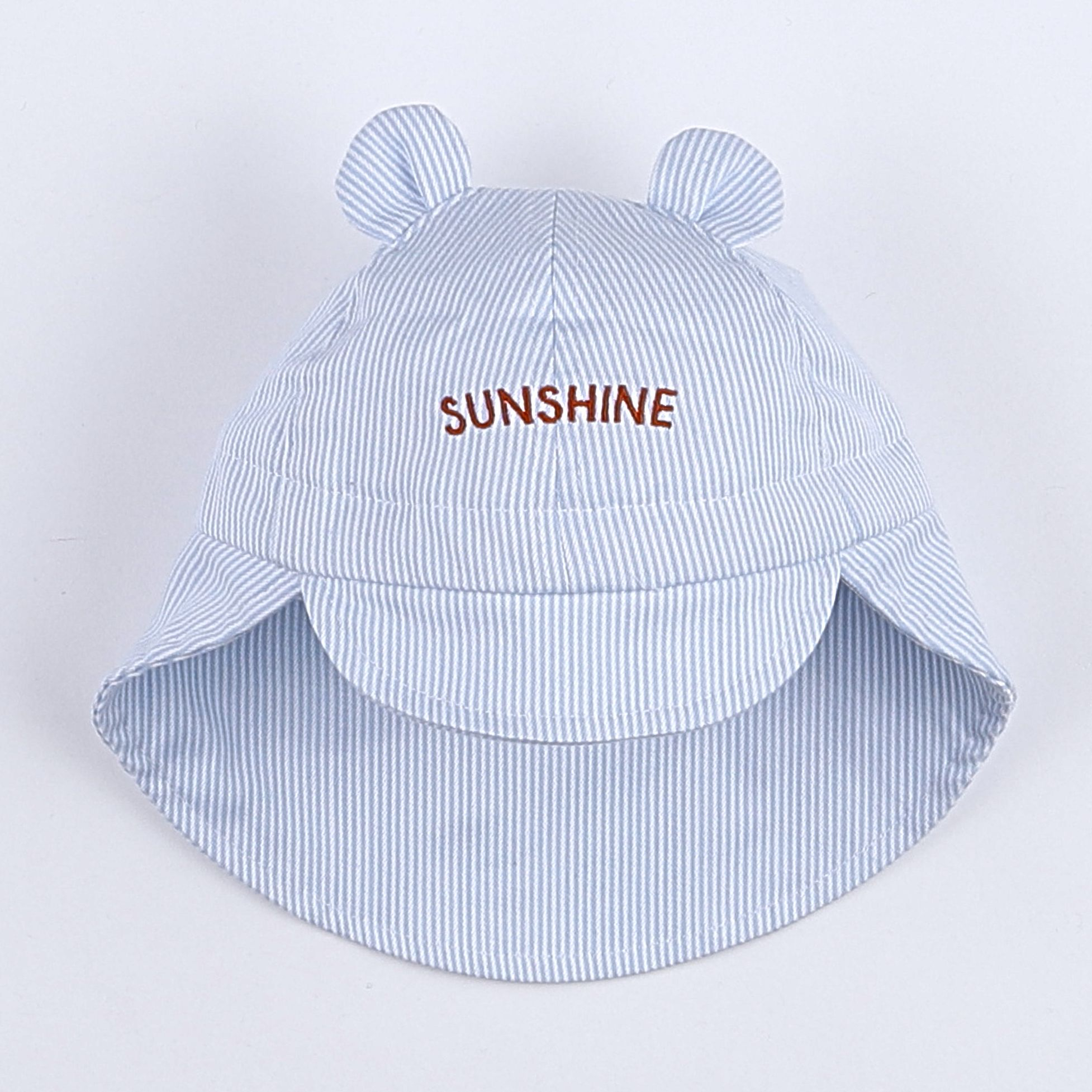 Chamaye - chapeau "SUNSHINE" bleu. blanc - 3/6 mois"