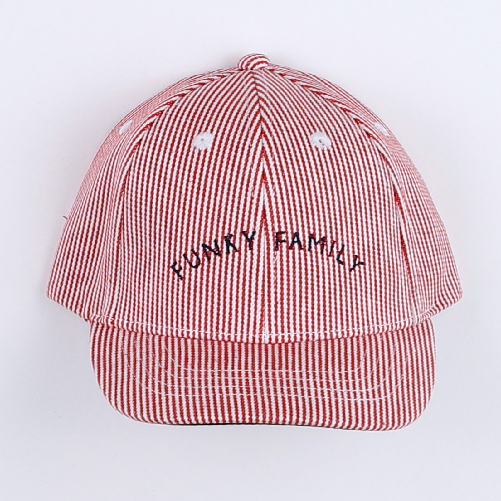 Chamaye - casquette "FUNKY FAMILY" rouge. blanc - 7/12 ans"