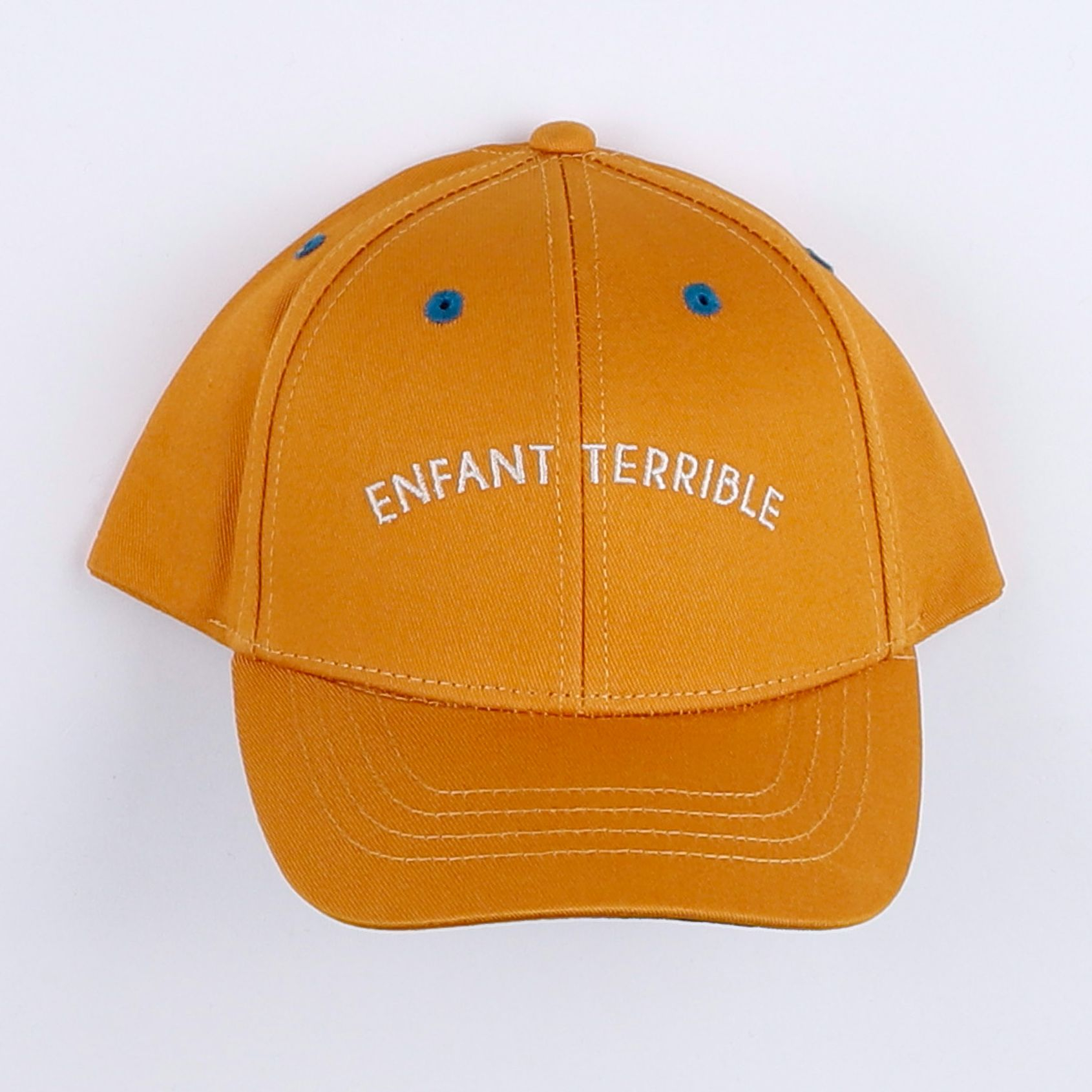 Chamaye - casquette "ENFANT TERRIBLE" jaune - 7/12 ans"