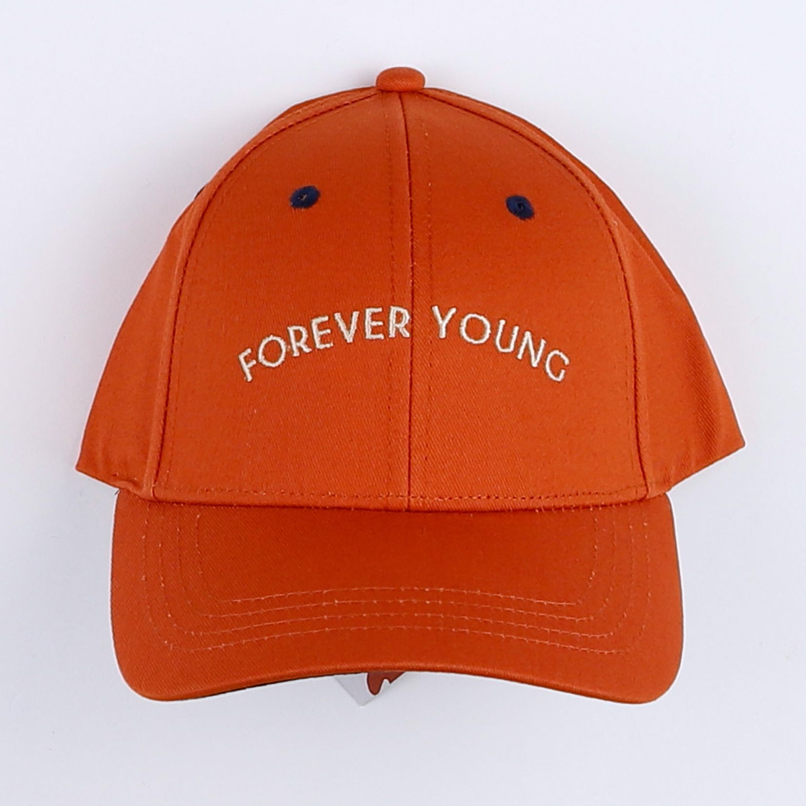 Chamaye - casquette "FOREVER YOUNG" orange - 9 mois à 2 ans"