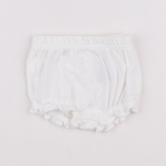 H&M - bloomer blanc - 0/1 mois