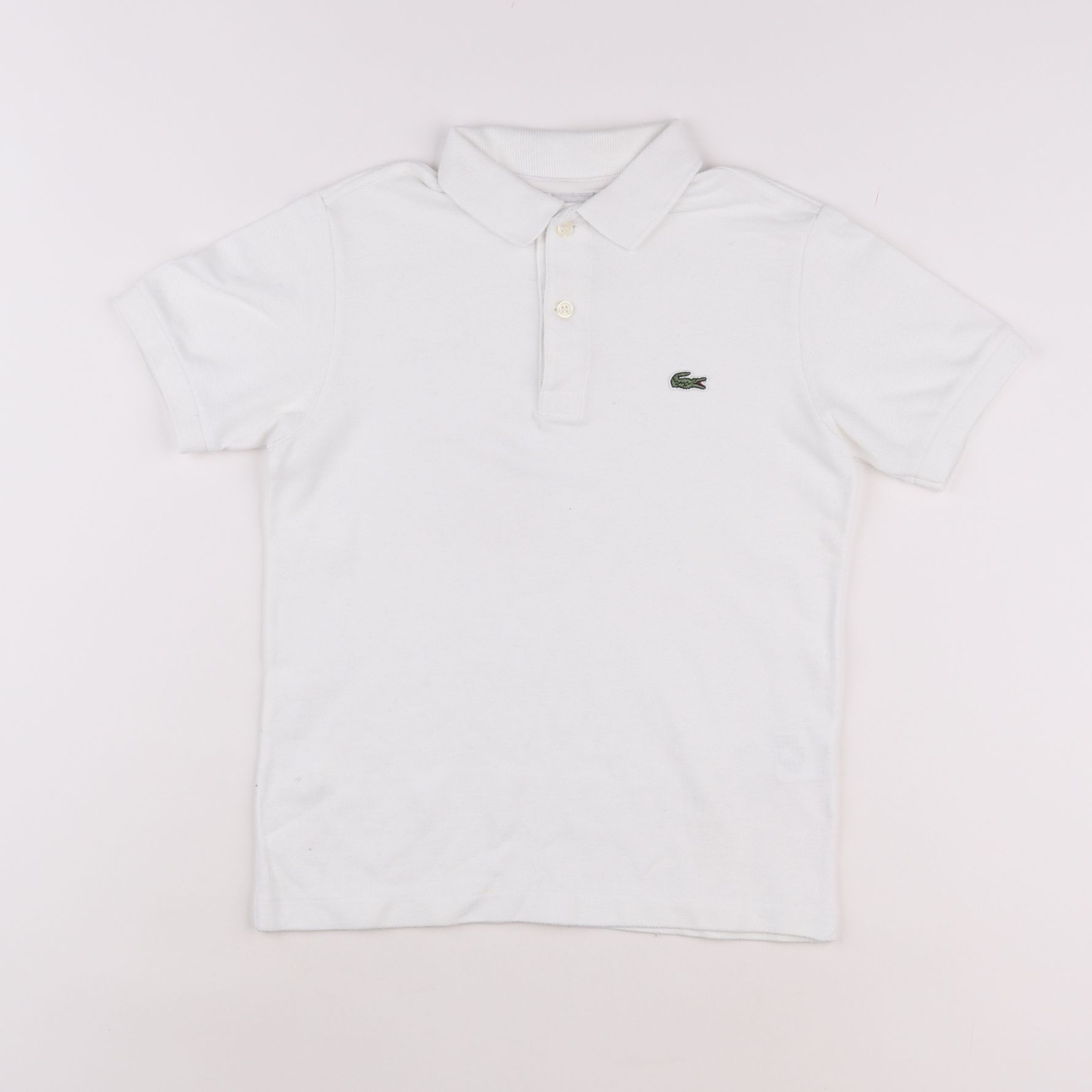 Lacoste - polo blanc - 8 ans