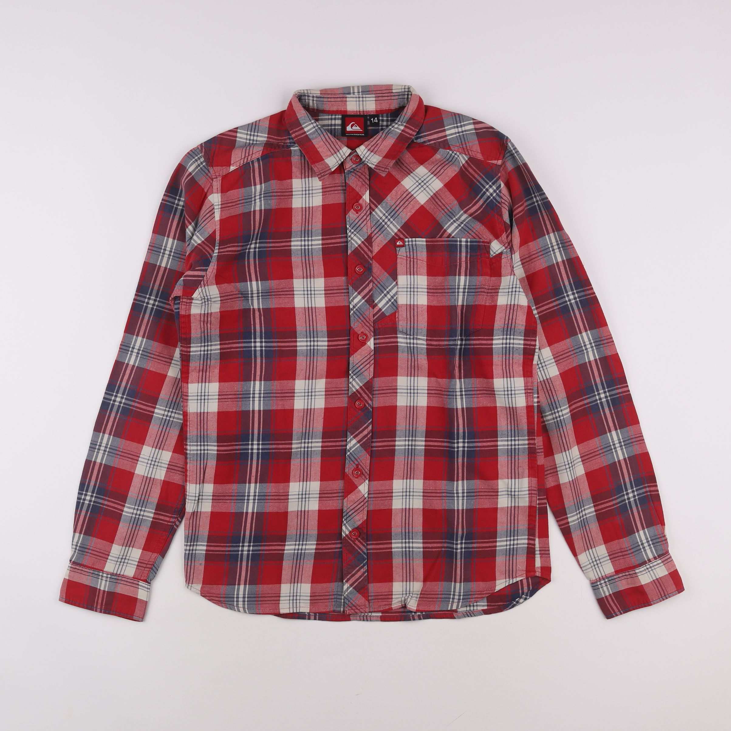 Quiksilver - chemise rouge - 14 ans