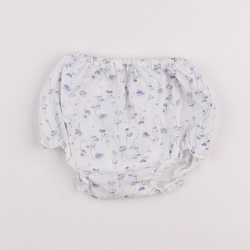 Petit Bateau - bloomer blanc - 1 mois