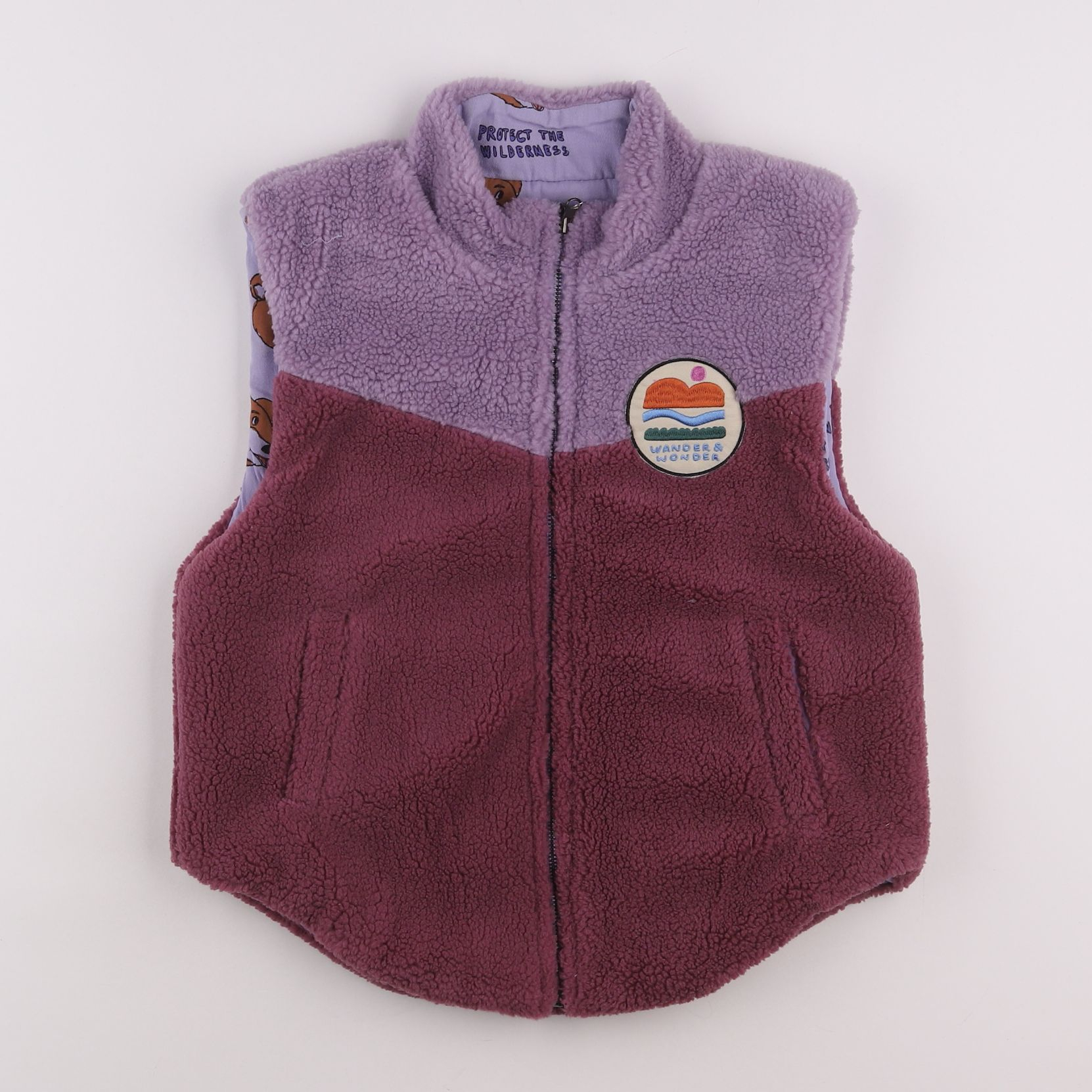 Wander & Wonder - veste violet (état neuf) - 9/10 ans