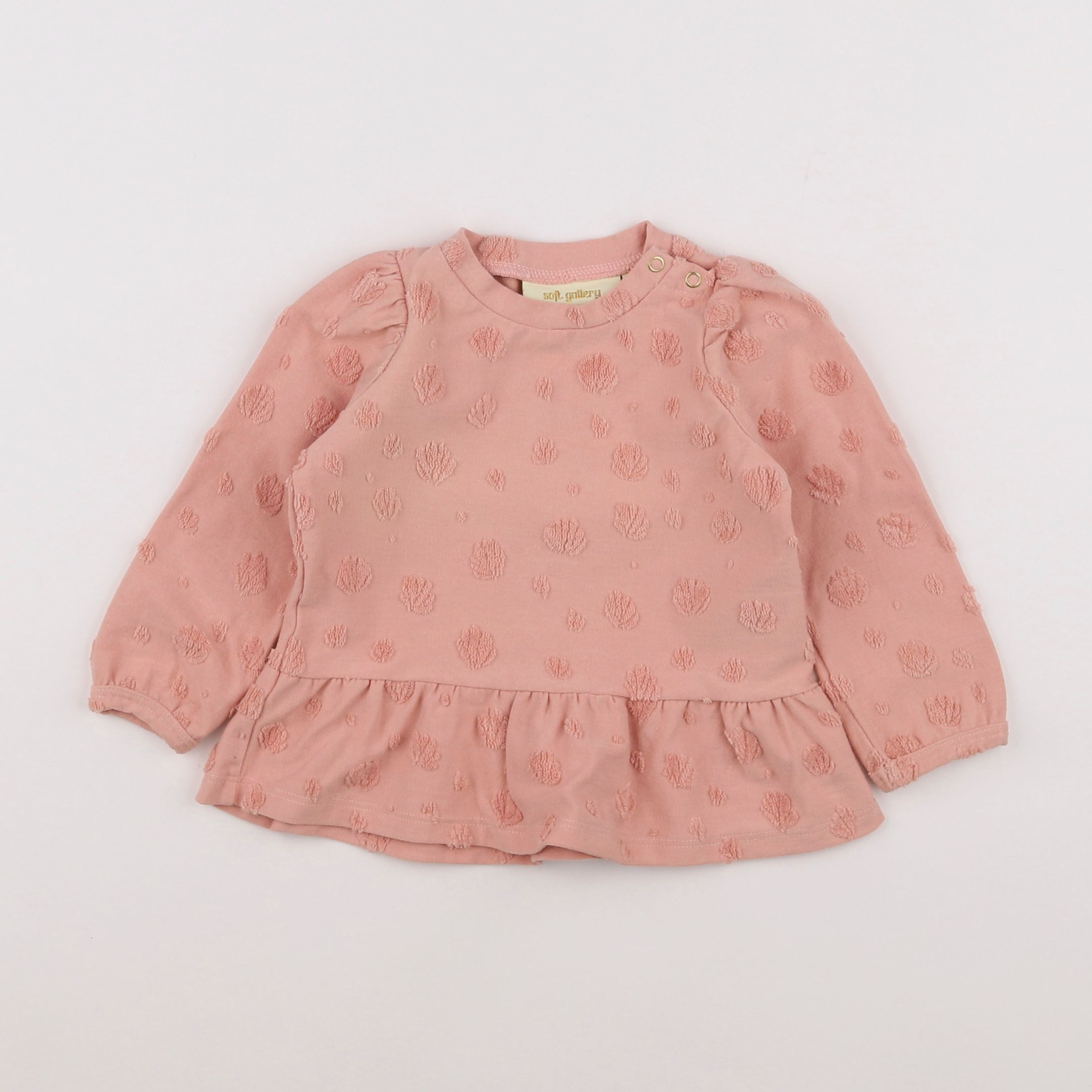 Soft Gallery - tee-shirt rose - 6 mois