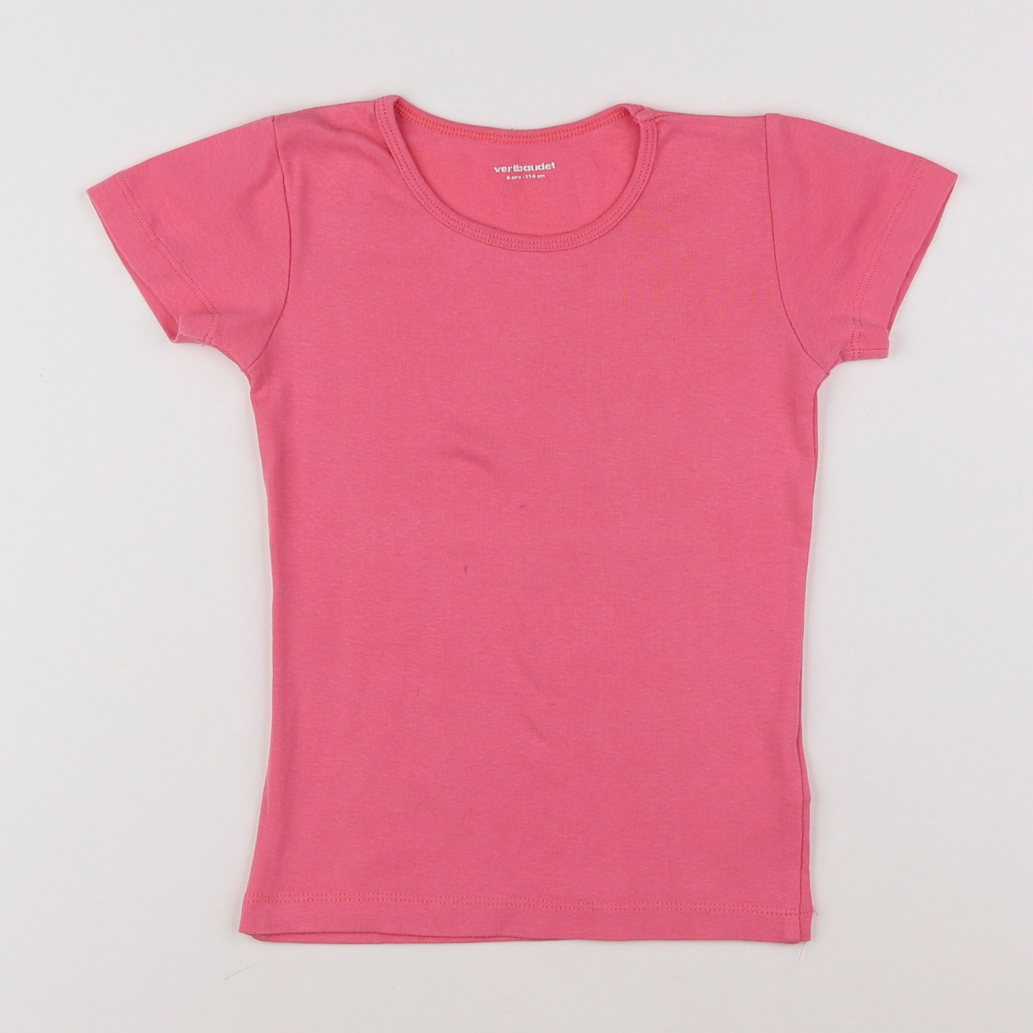 Vertbaudet - maillot de corps rose - 6 ans