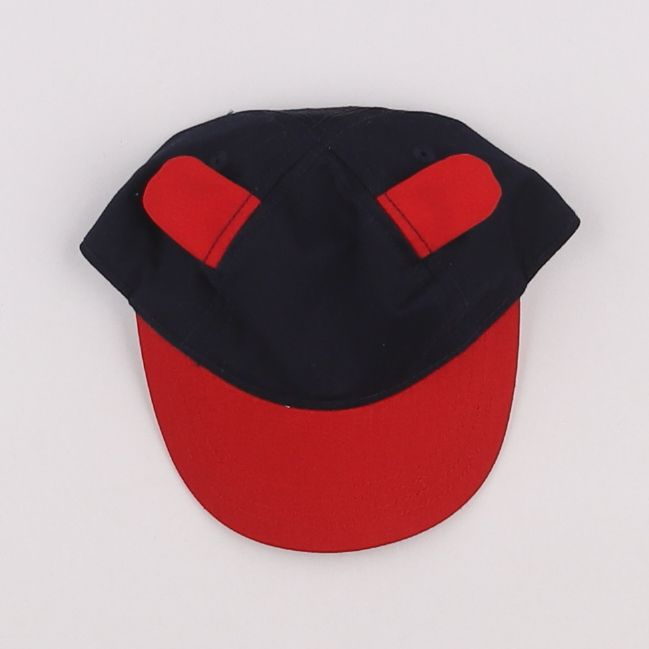 Petit Bateau - casquette bleu, rouge - 3/6 mois