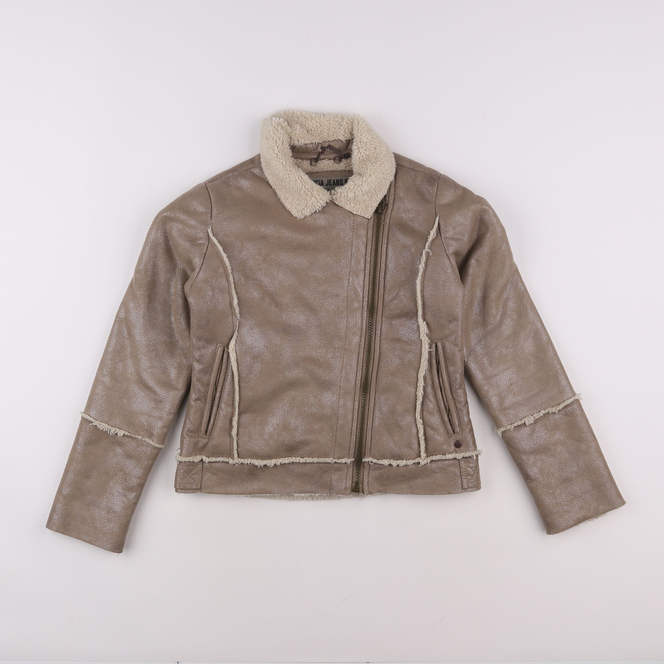 Garcia - veste simili cuir marron - 10 ans