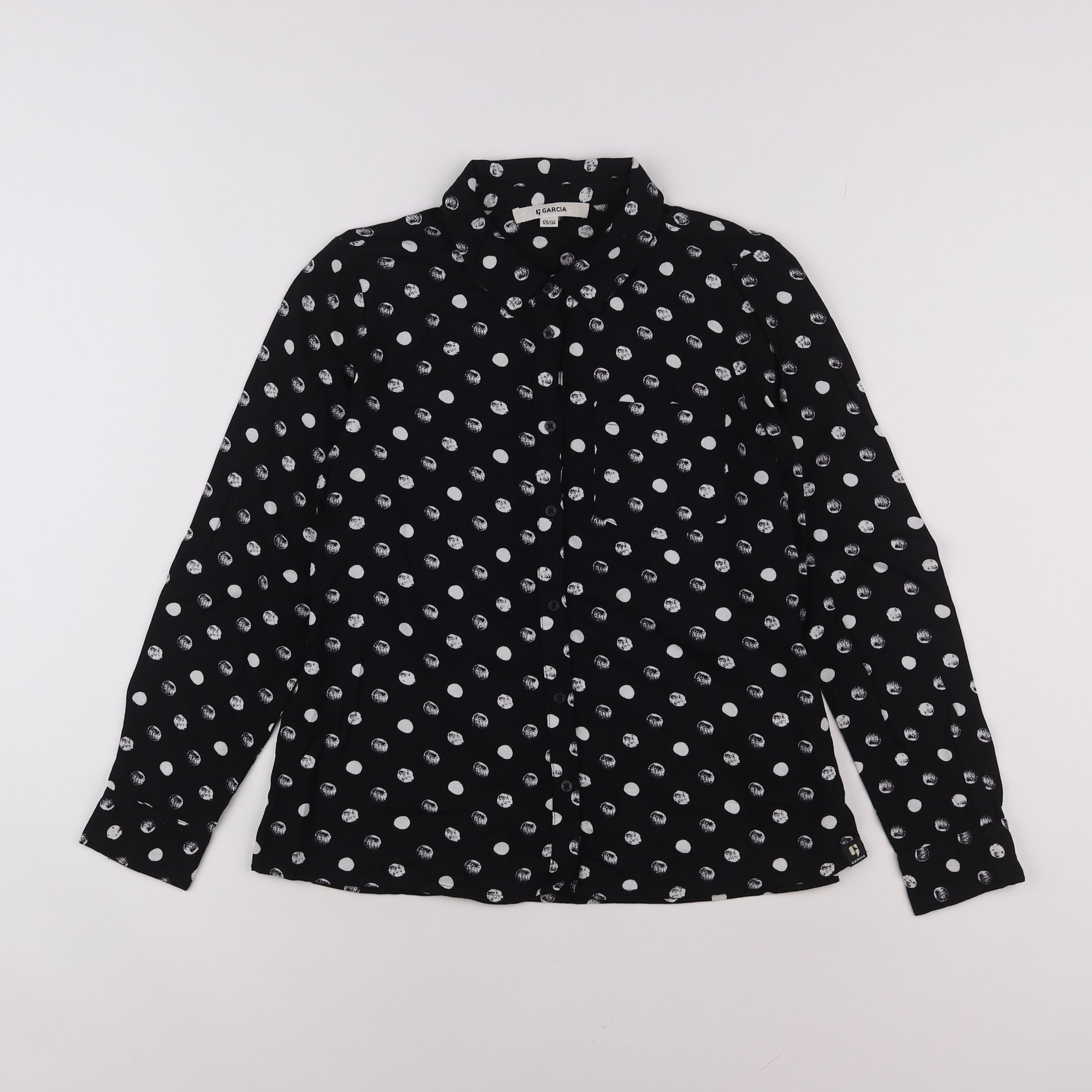 Garcia - chemise noir - 8/9 ans