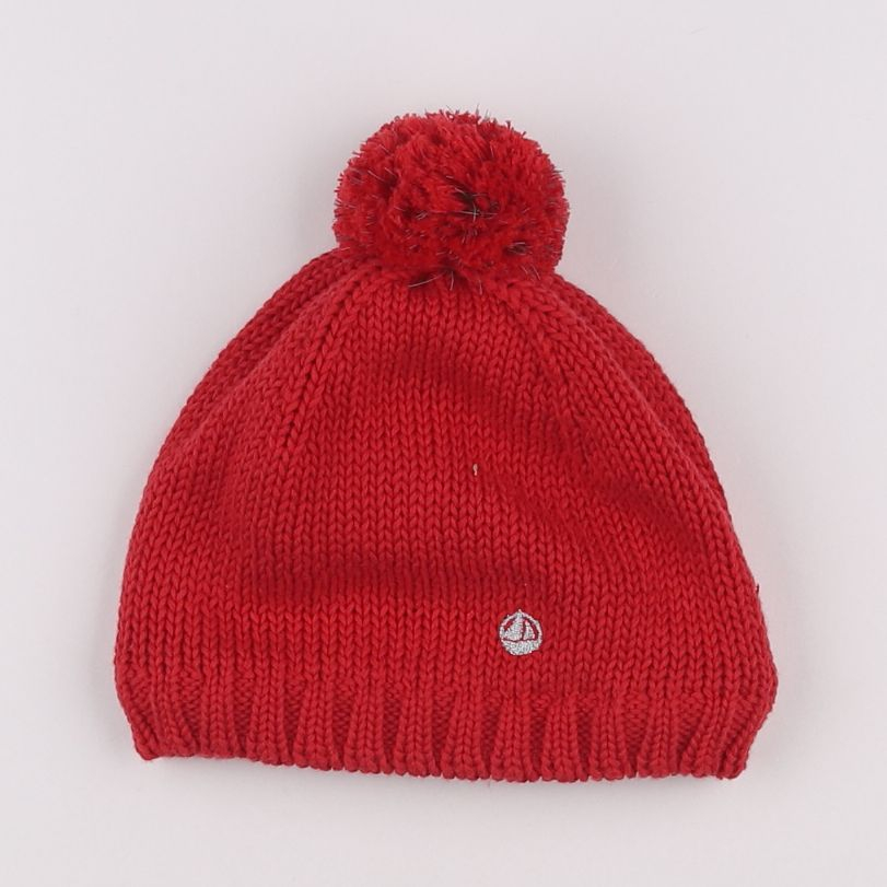 Petit Bateau - bonnet rouge - 10/12 ans