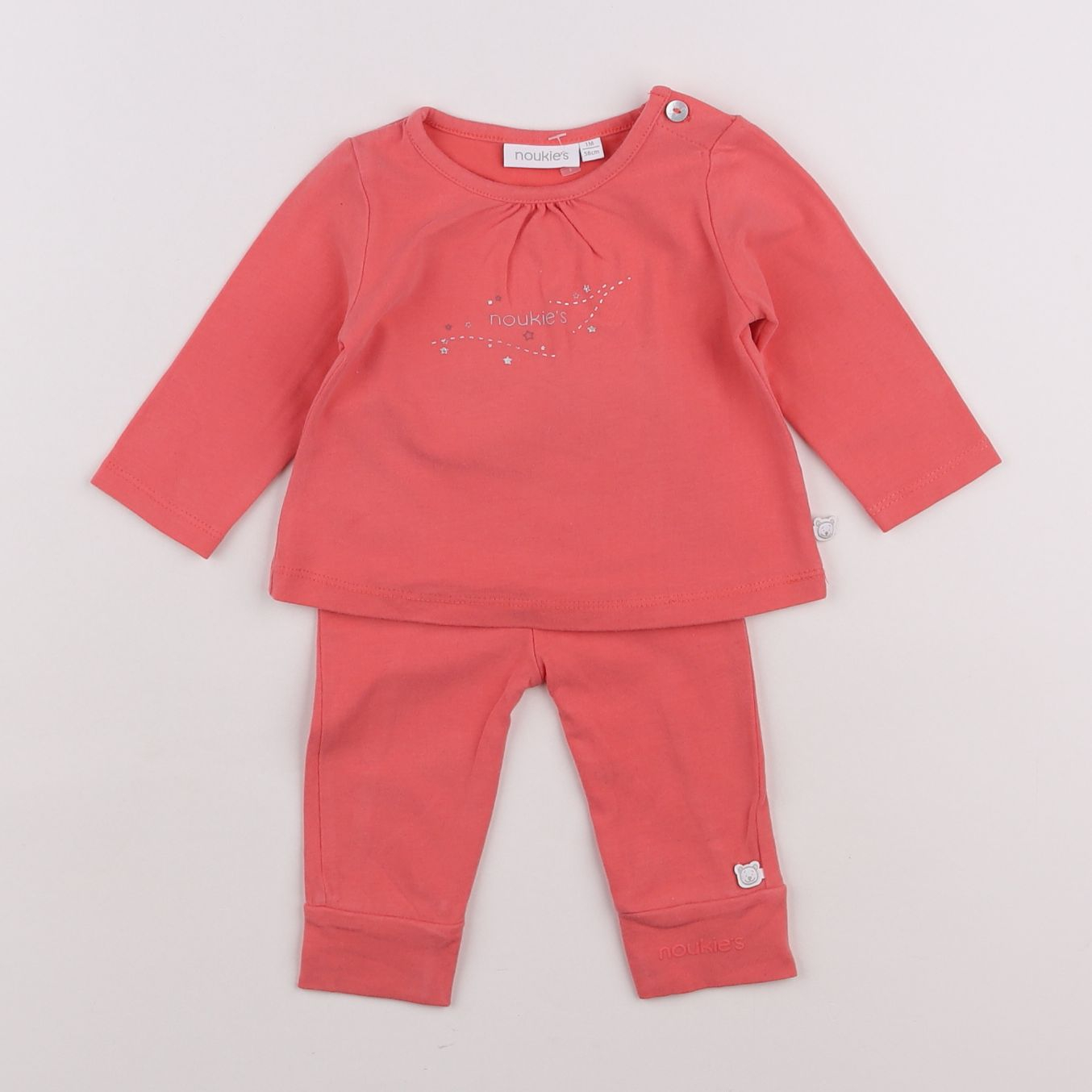 Noukie's - ensemble rose - 1 mois