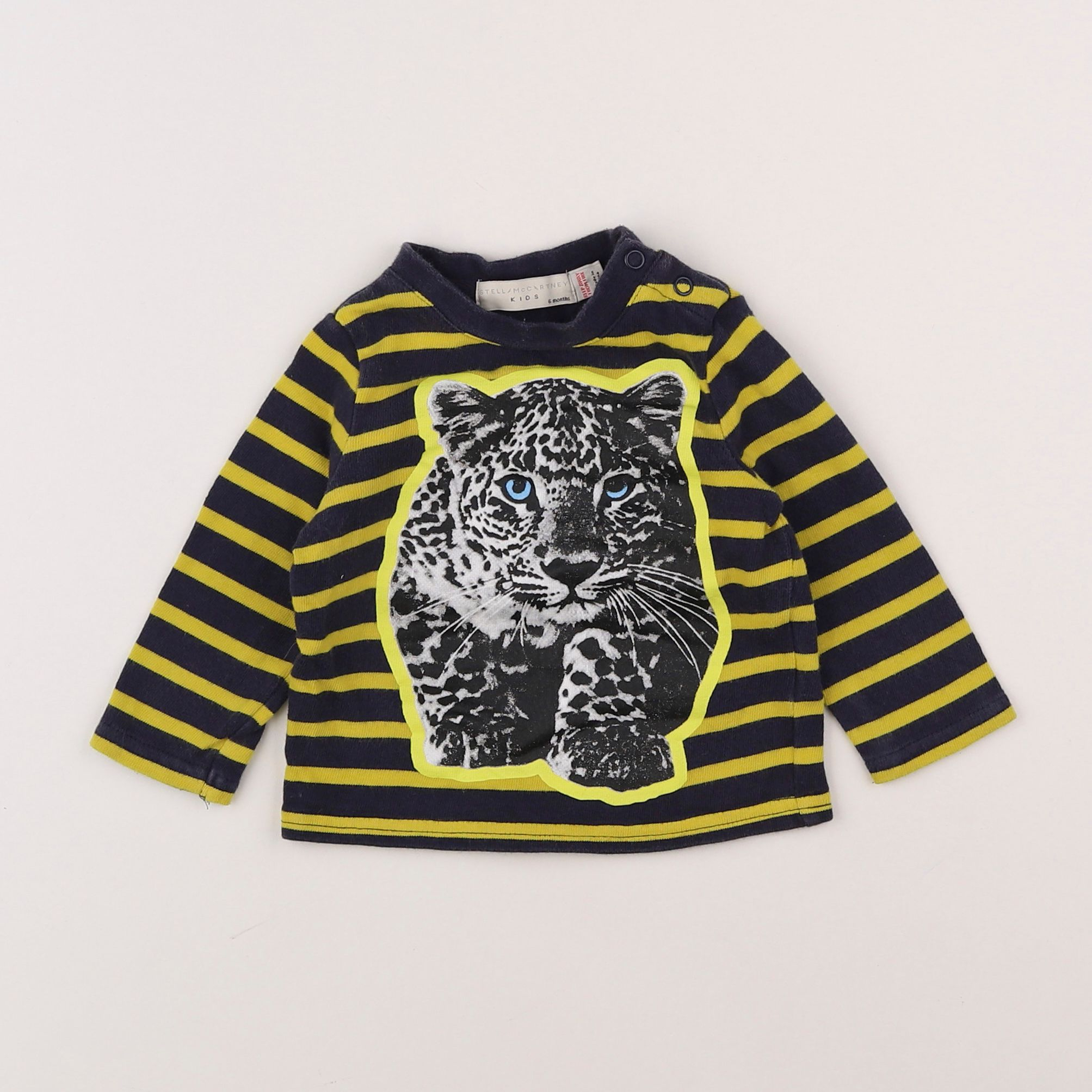 Stella McCartney Kids - tee-shirt jaune, bleu - 6 mois