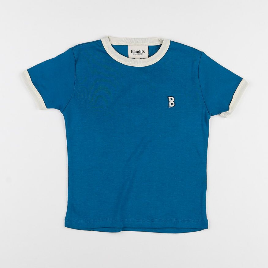 Bandits à la crème - tee-shirt bleu orage - 4 ans