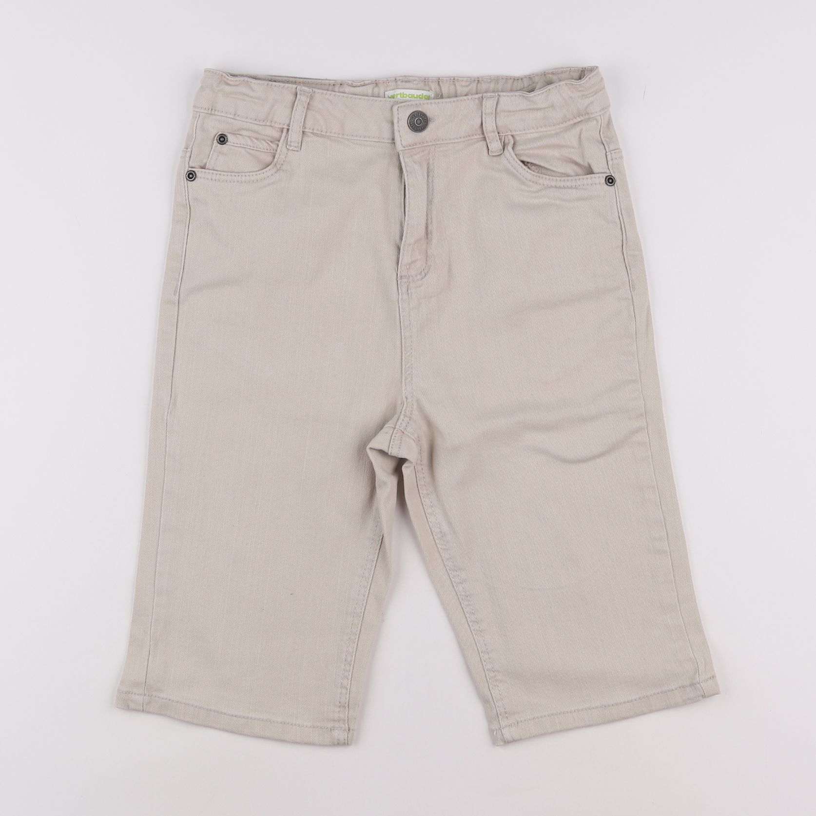 Vertbaudet - short beige - 11/12 ans