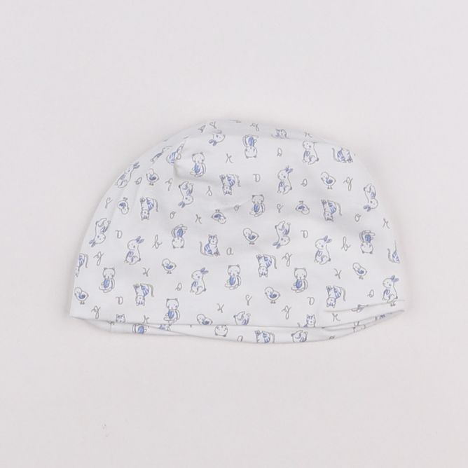 Absorba - bonnet de naissance blanc, bleu - 0 mois