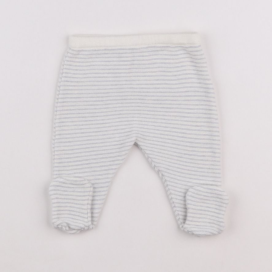 Boutchou - legging blanc, gris - Prématuré