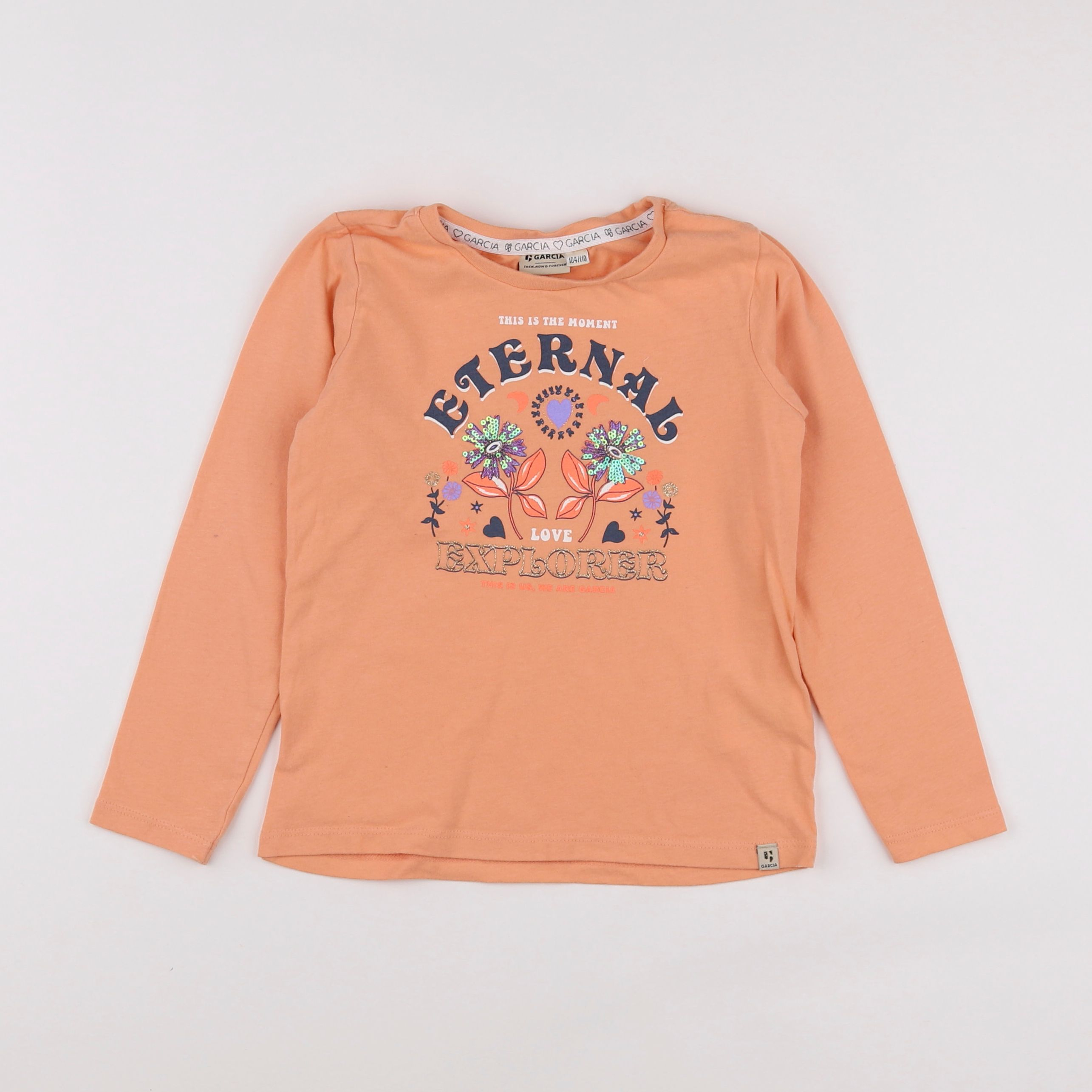 Garcia - tee-shirt orange - 4/5 ans