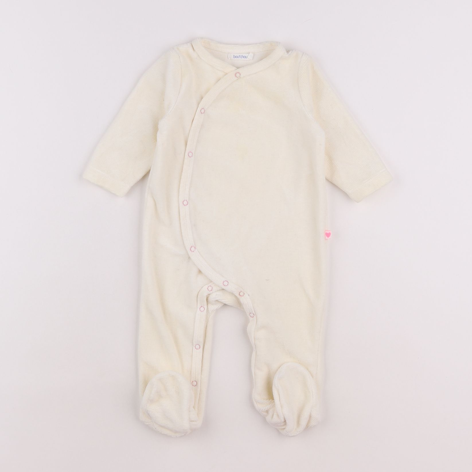 Boutchou - pyjama velours beige - 6 mois