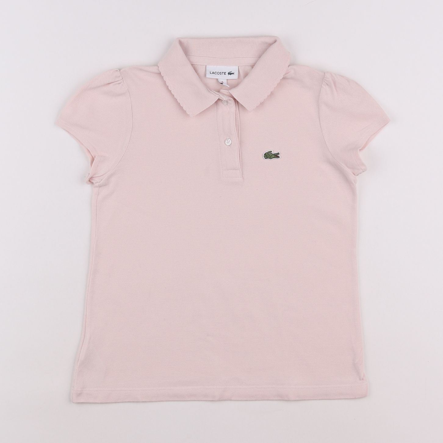 Lacoste - polo rose - 6 ans