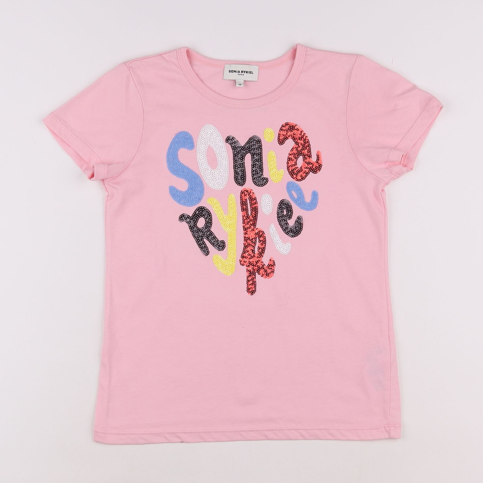 Sonia Rykiel - tee-shirt rose - 10 ans