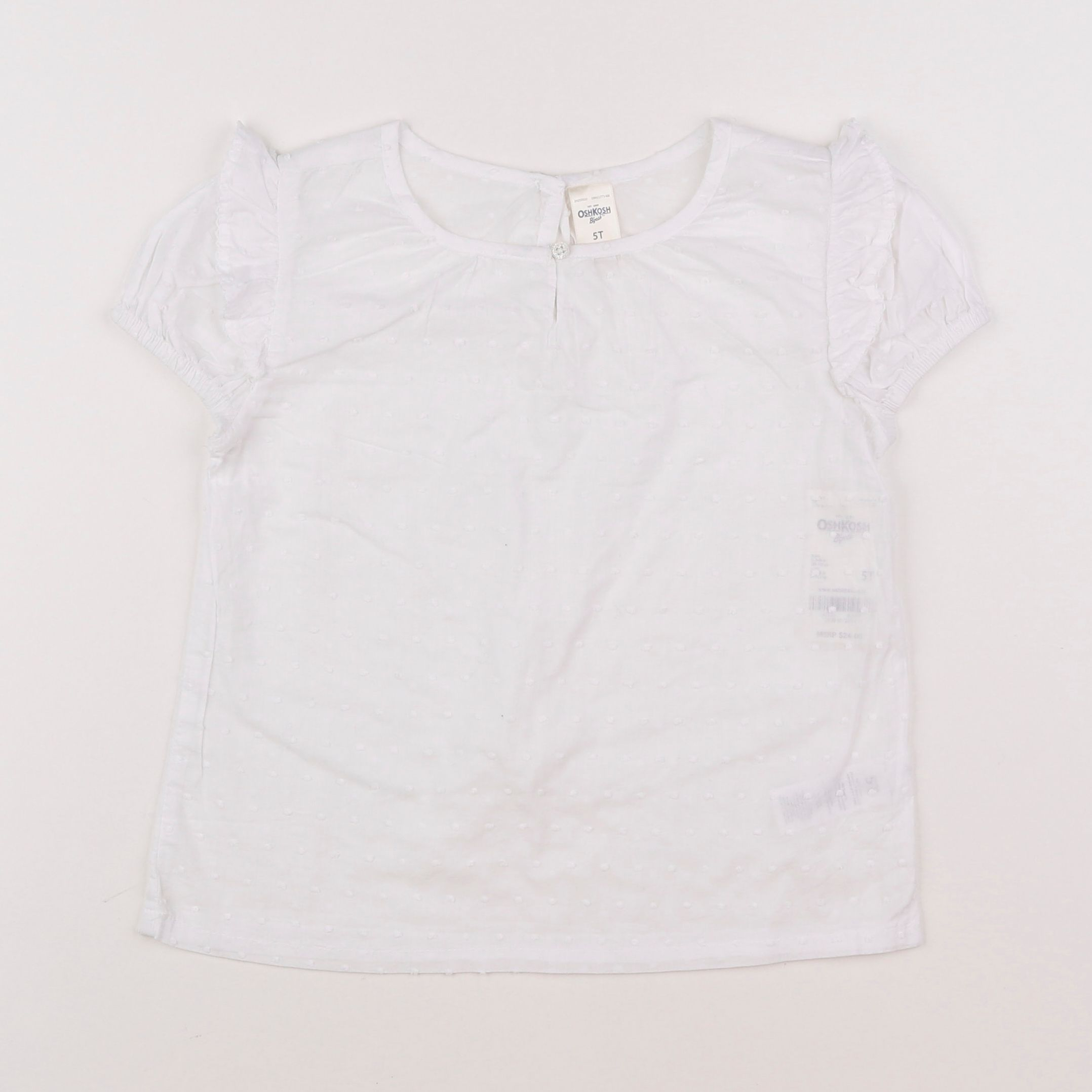 Oshkosh - blouse blanc - 5 ans