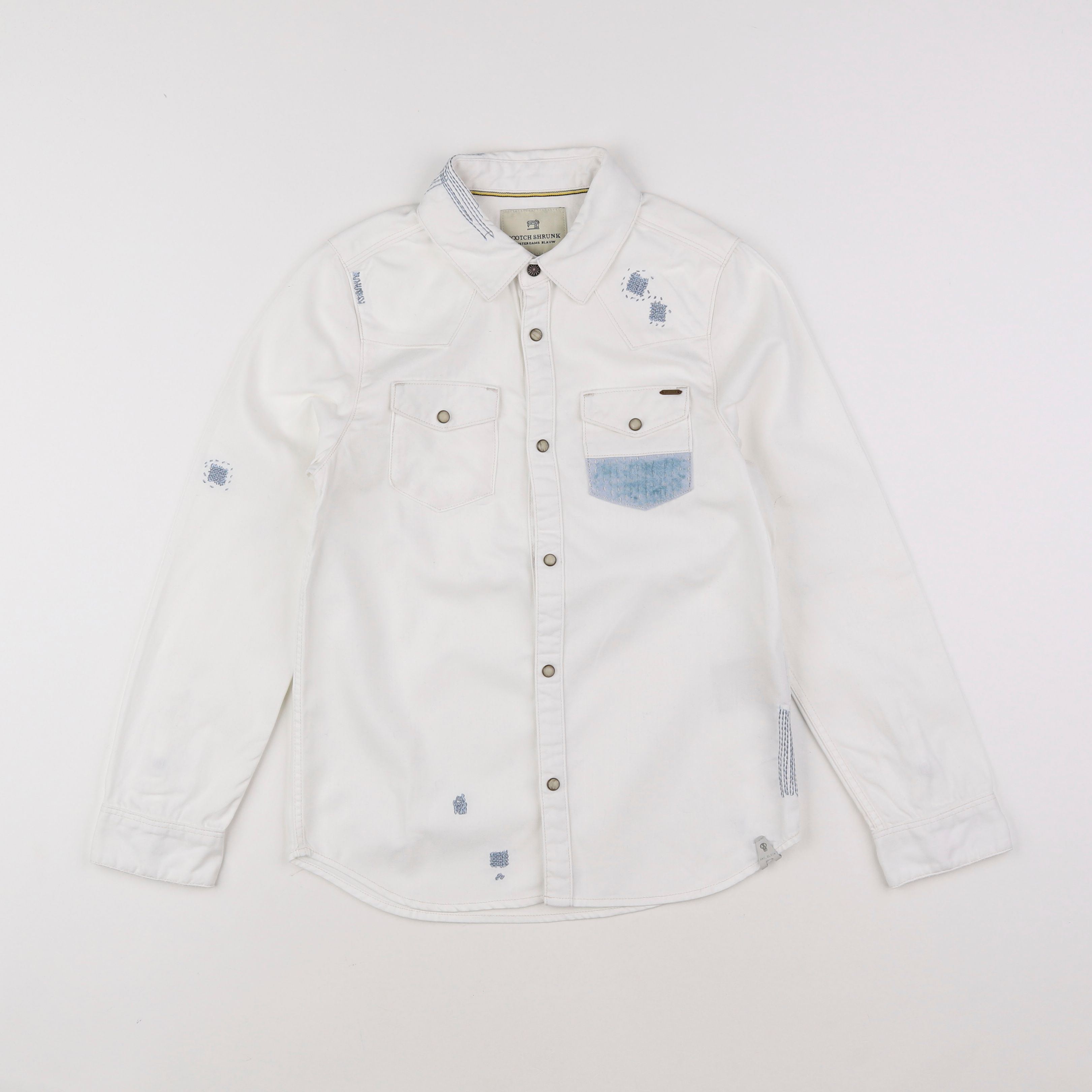 Scotch & Soda - chemise blanc - 8 ans