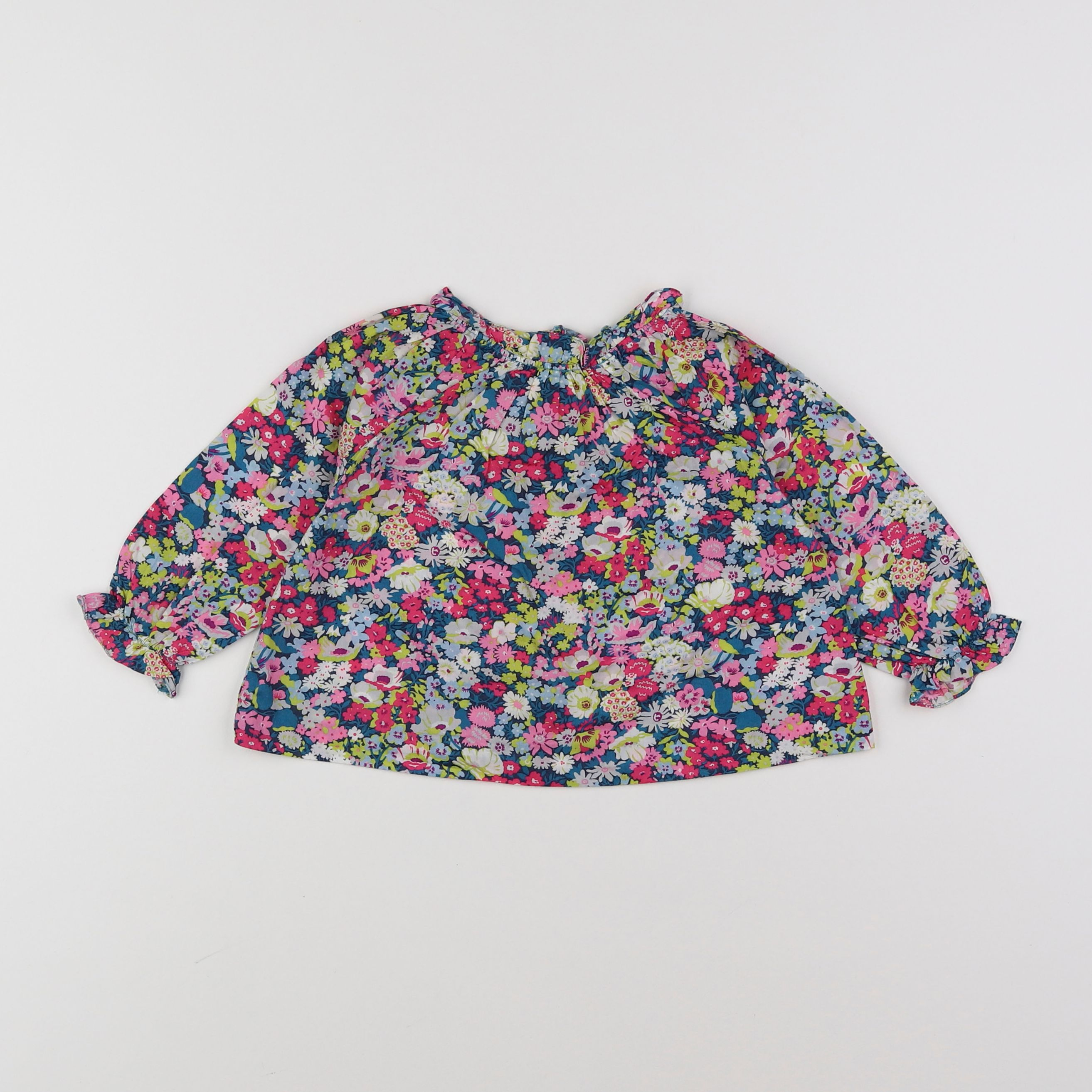 Jacadi - blouse liberty multicolore - 12 mois