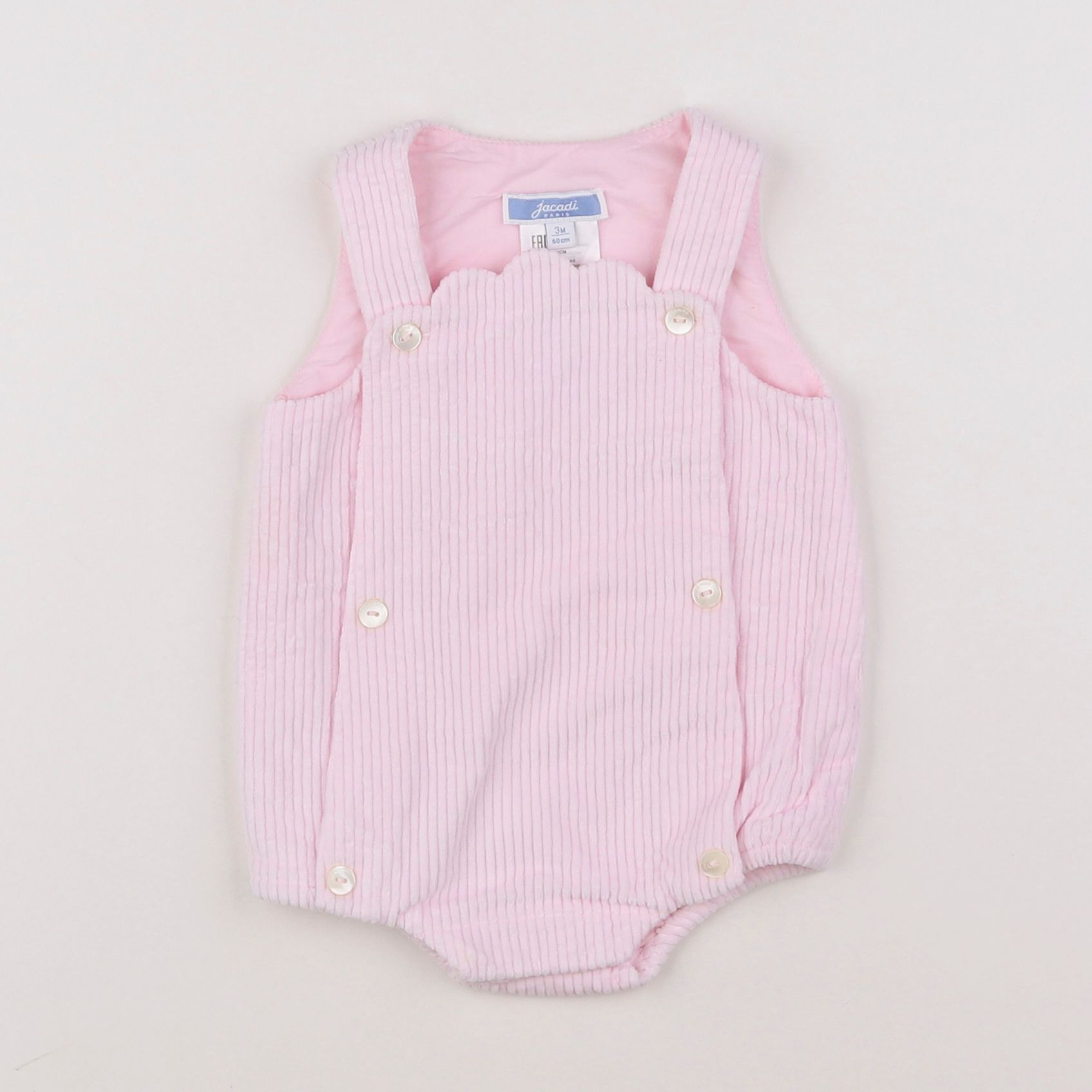 Jacadi - combinaison rose - 3 mois