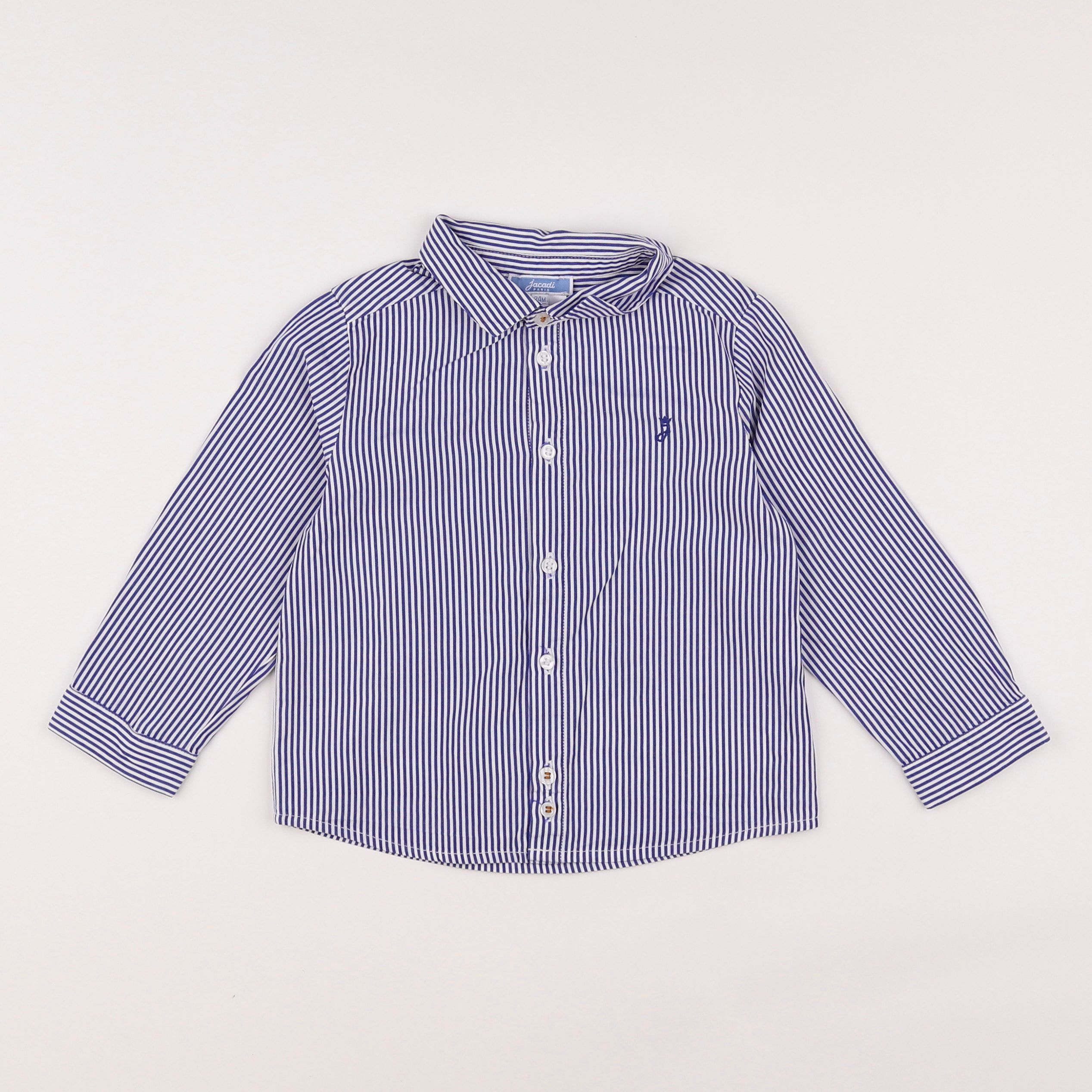 Jacadi - chemise bleu, blanc - 2 ans