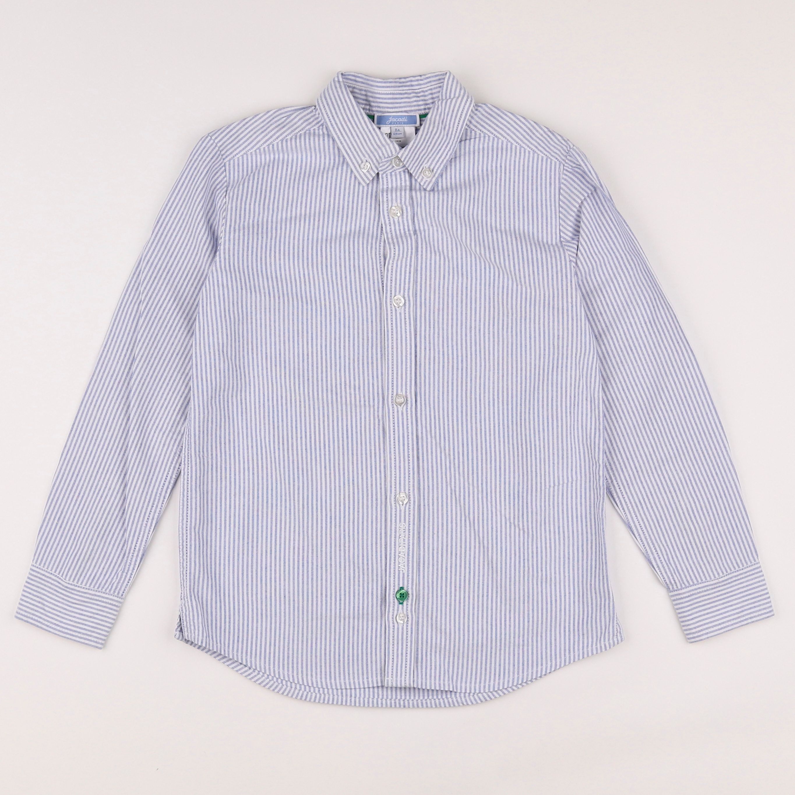 Jacadi - chemise blanc, bleu - 8 ans