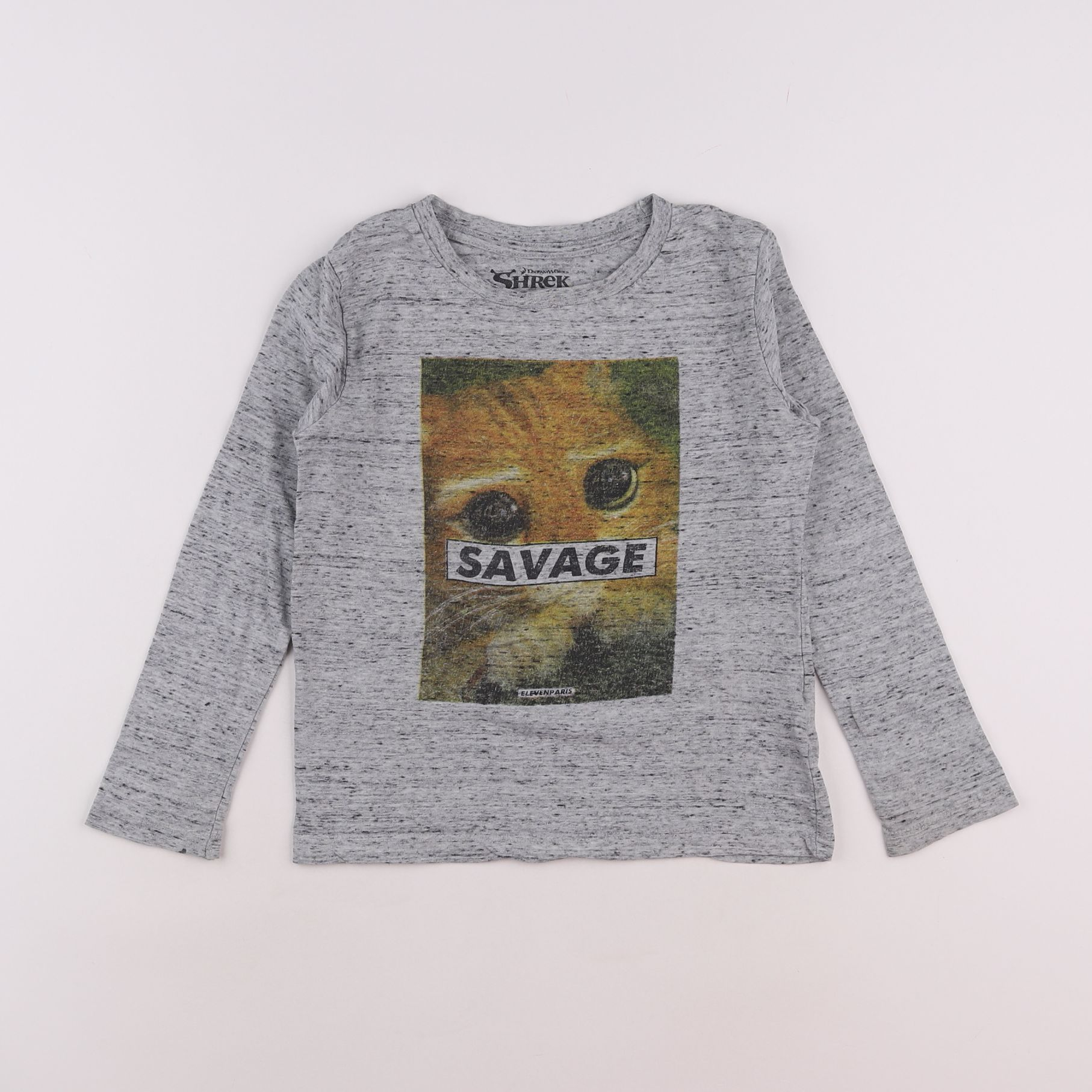 Little Eleven Paris - tee-shirt gris - 6 ans