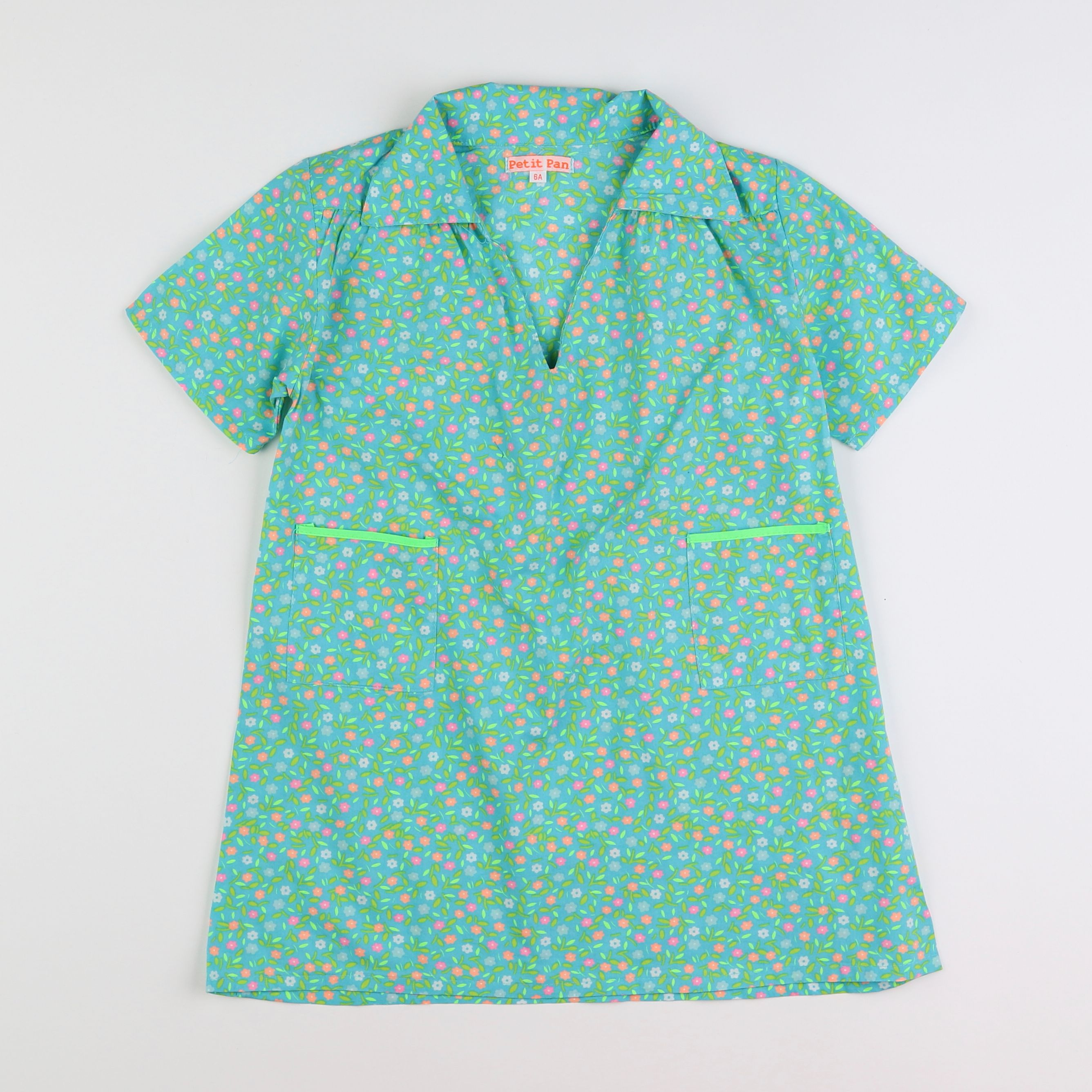 Petit Pan - robe vert - 6 ans