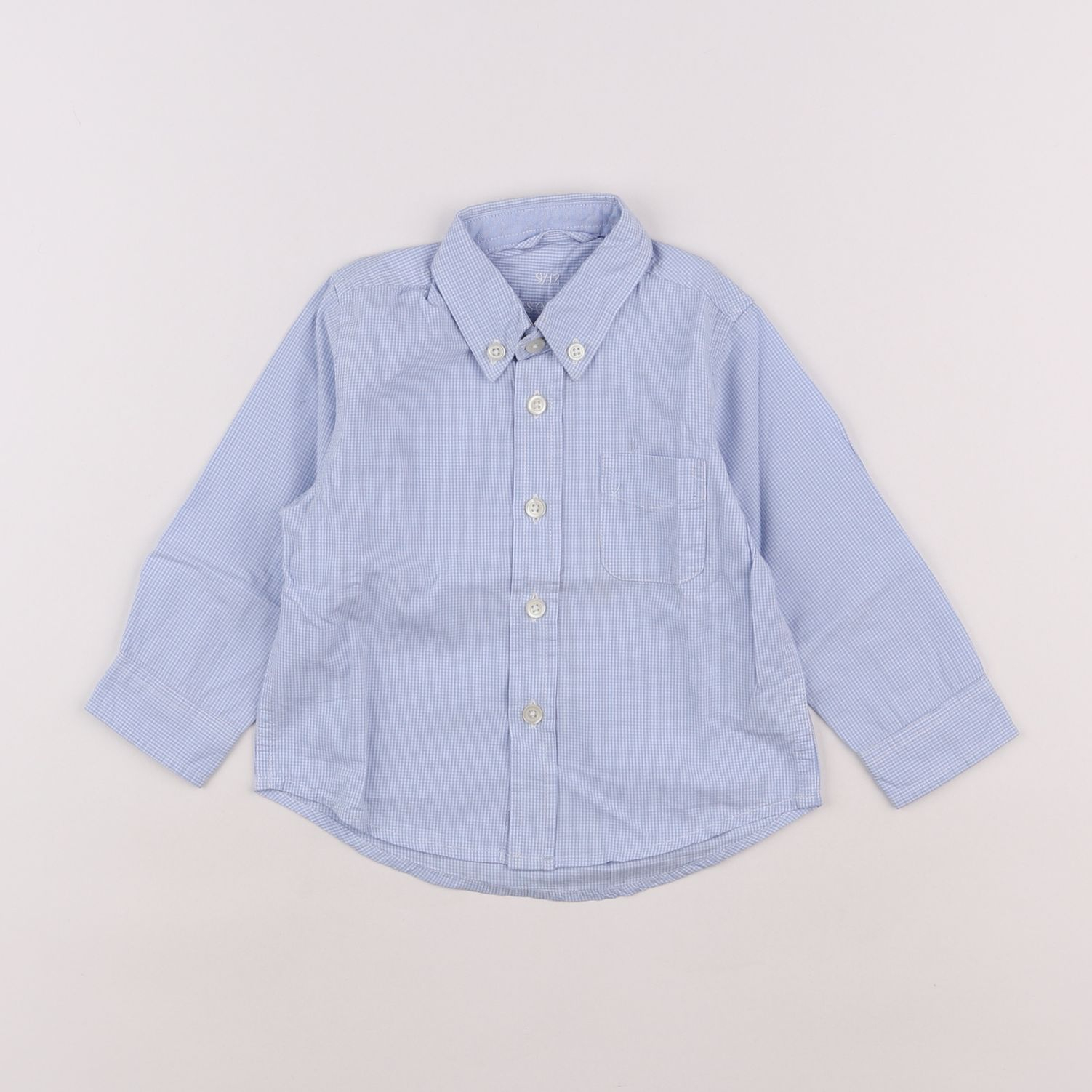 Buissonnière - chemise bleu - 9/12 mois