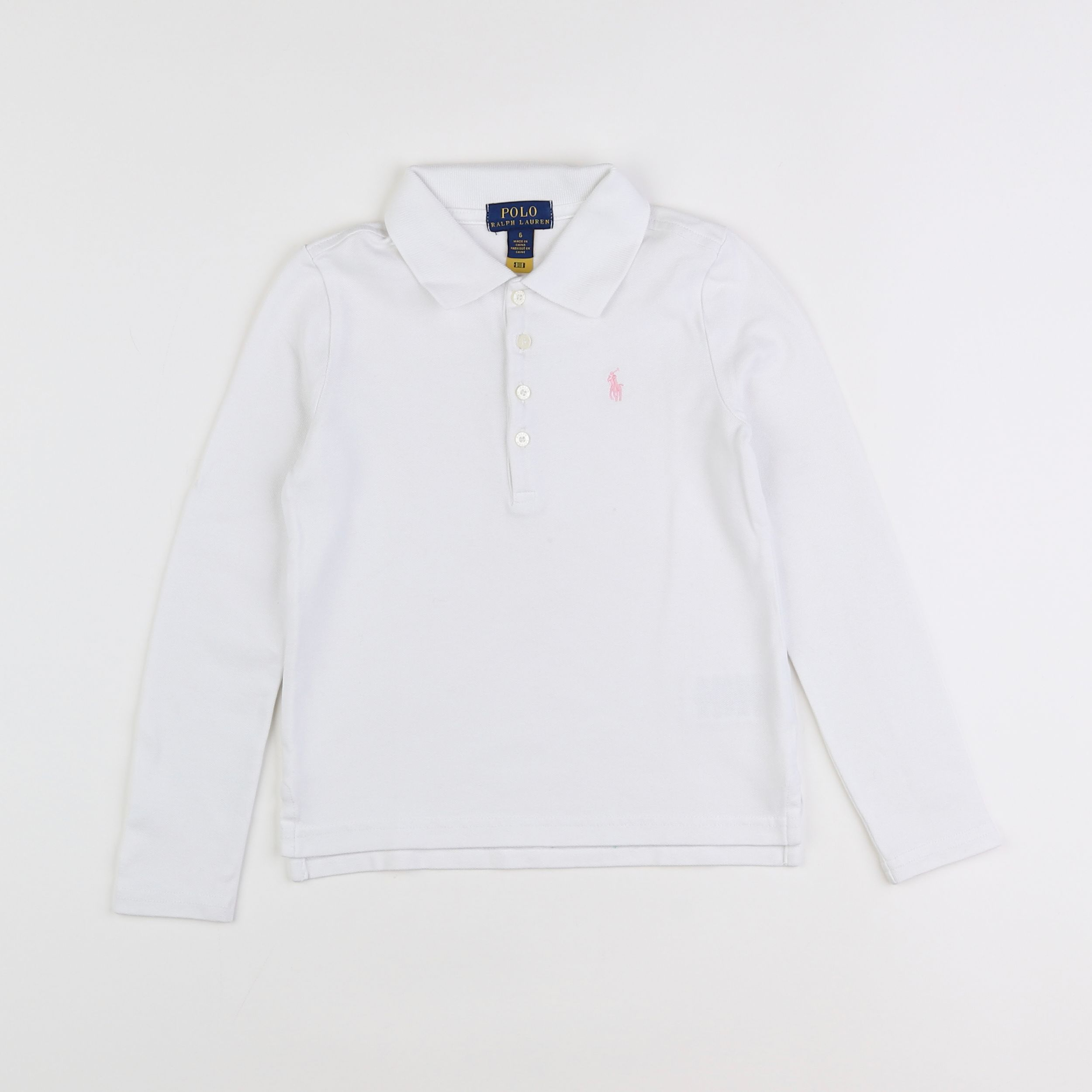 Ralph Lauren - polo blanc - 6 ans