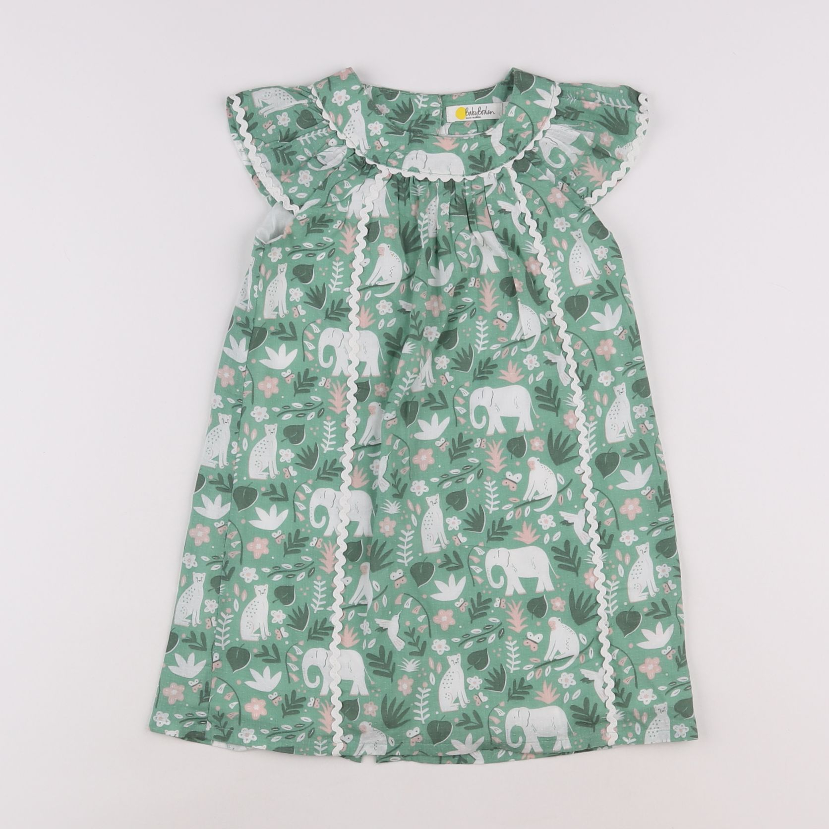 Baby Boden - robe vert - 2/3 ans