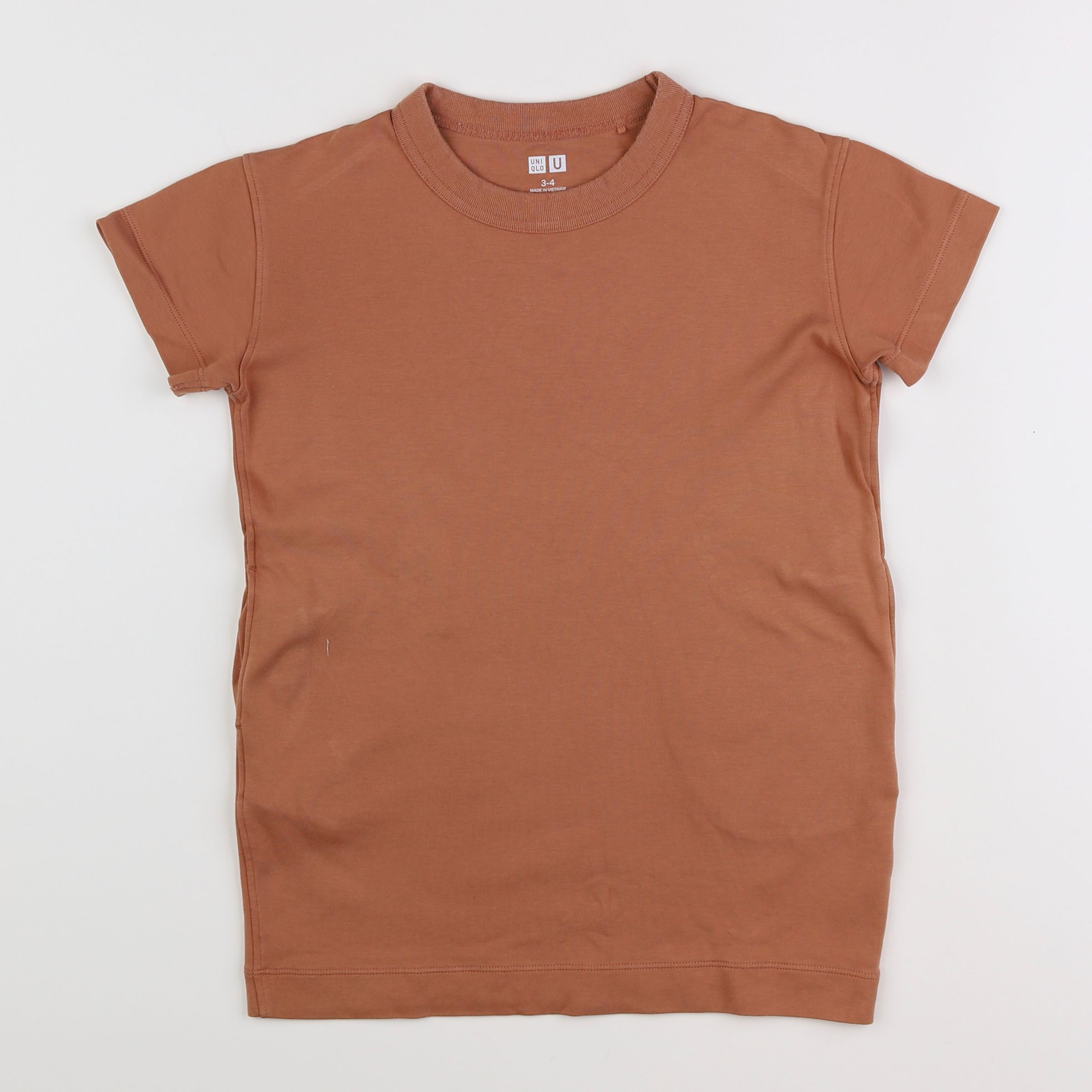 Uniqlo - robe marron - 3/4 ans