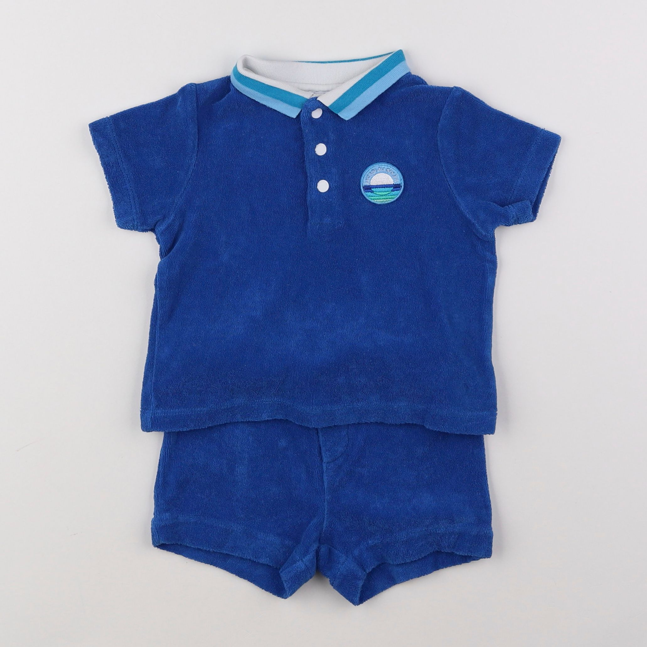 Jacadi - ensemble bleu - 12 mois