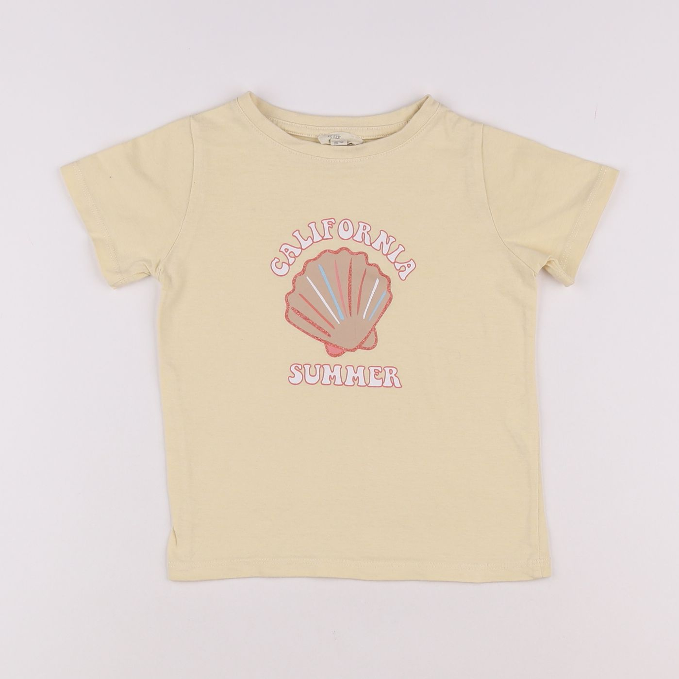 Little Cigogne - tee-shirt jaune - 2 ans