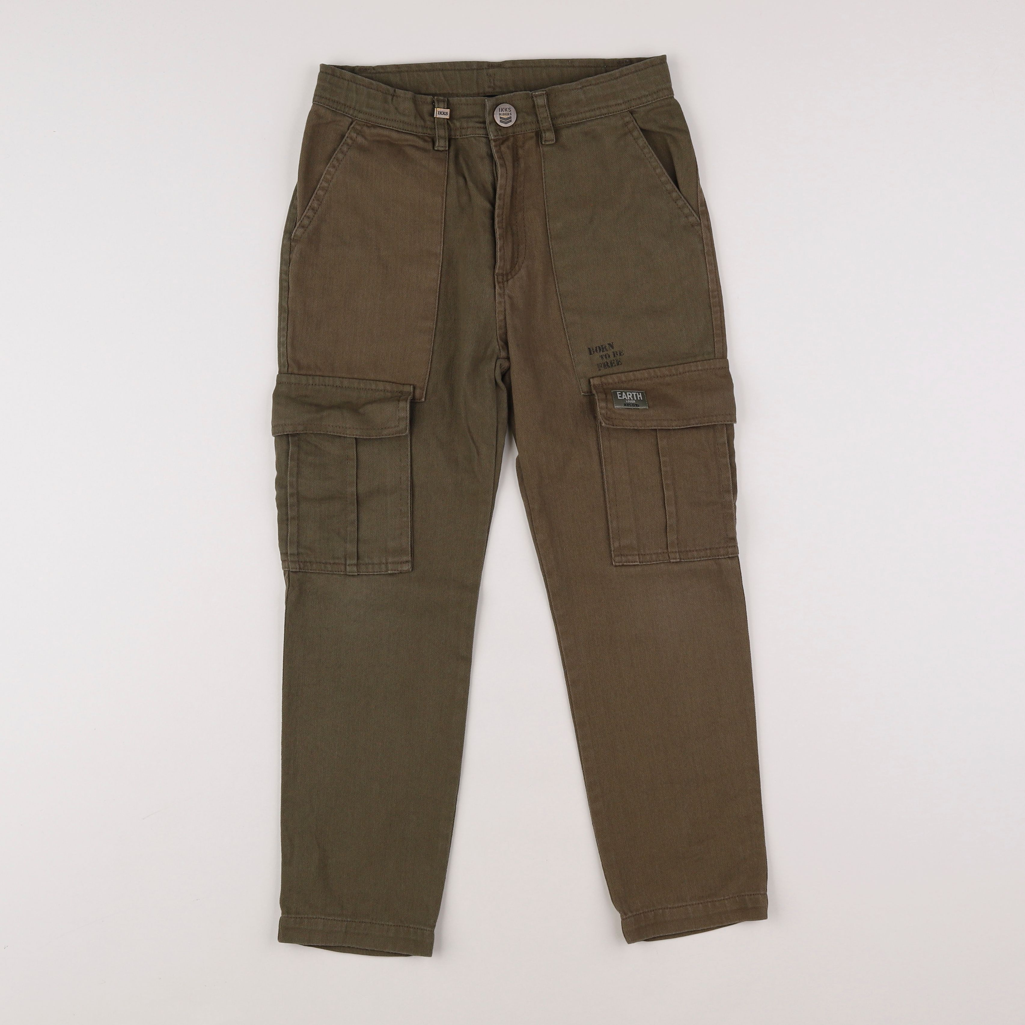 IKKS - pantalon vert - 8 ans