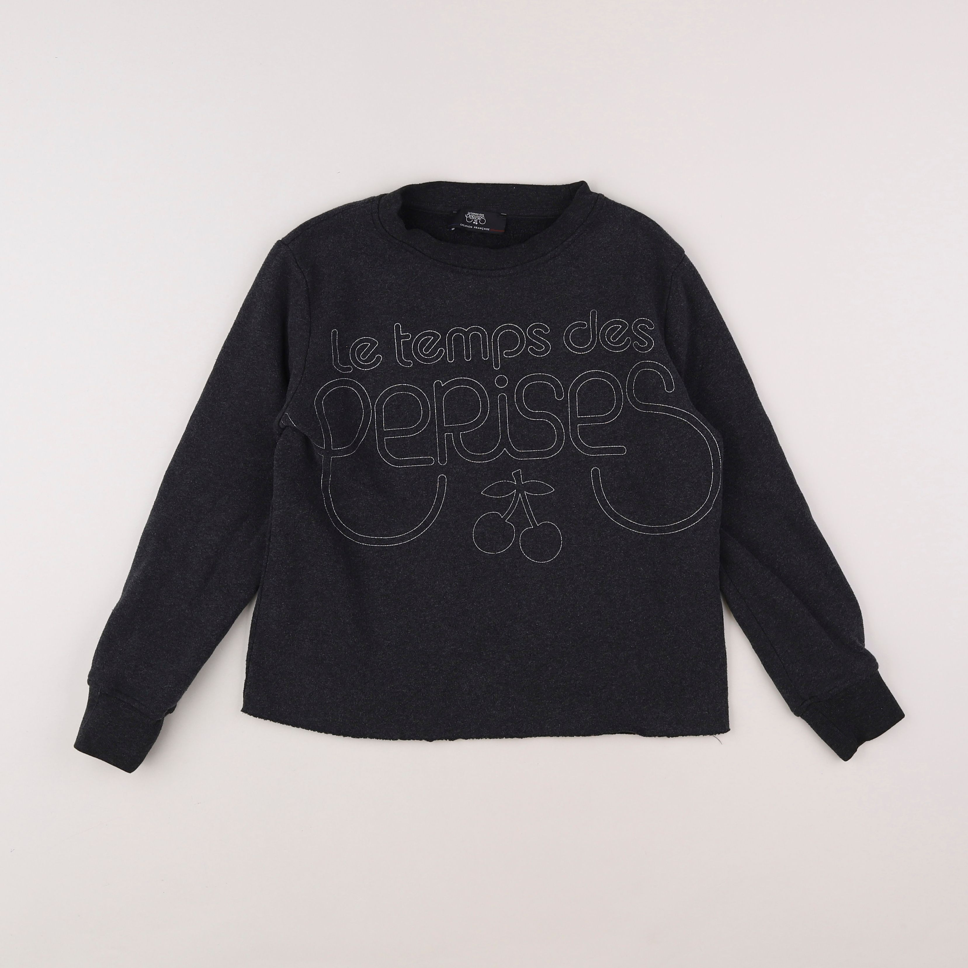 Le temps des cerises  - sweat gris - 10 ans