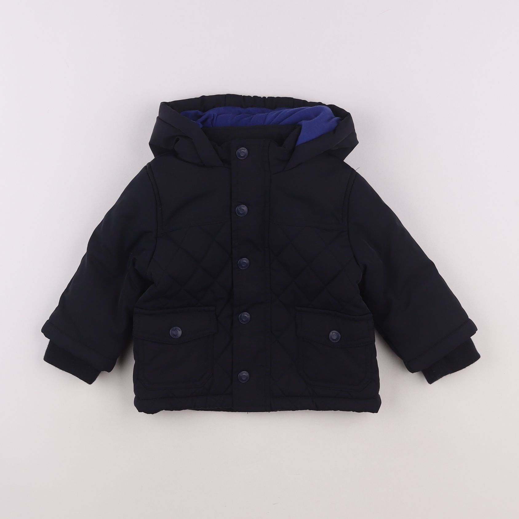 Jacadi - parka bleu - 12 mois